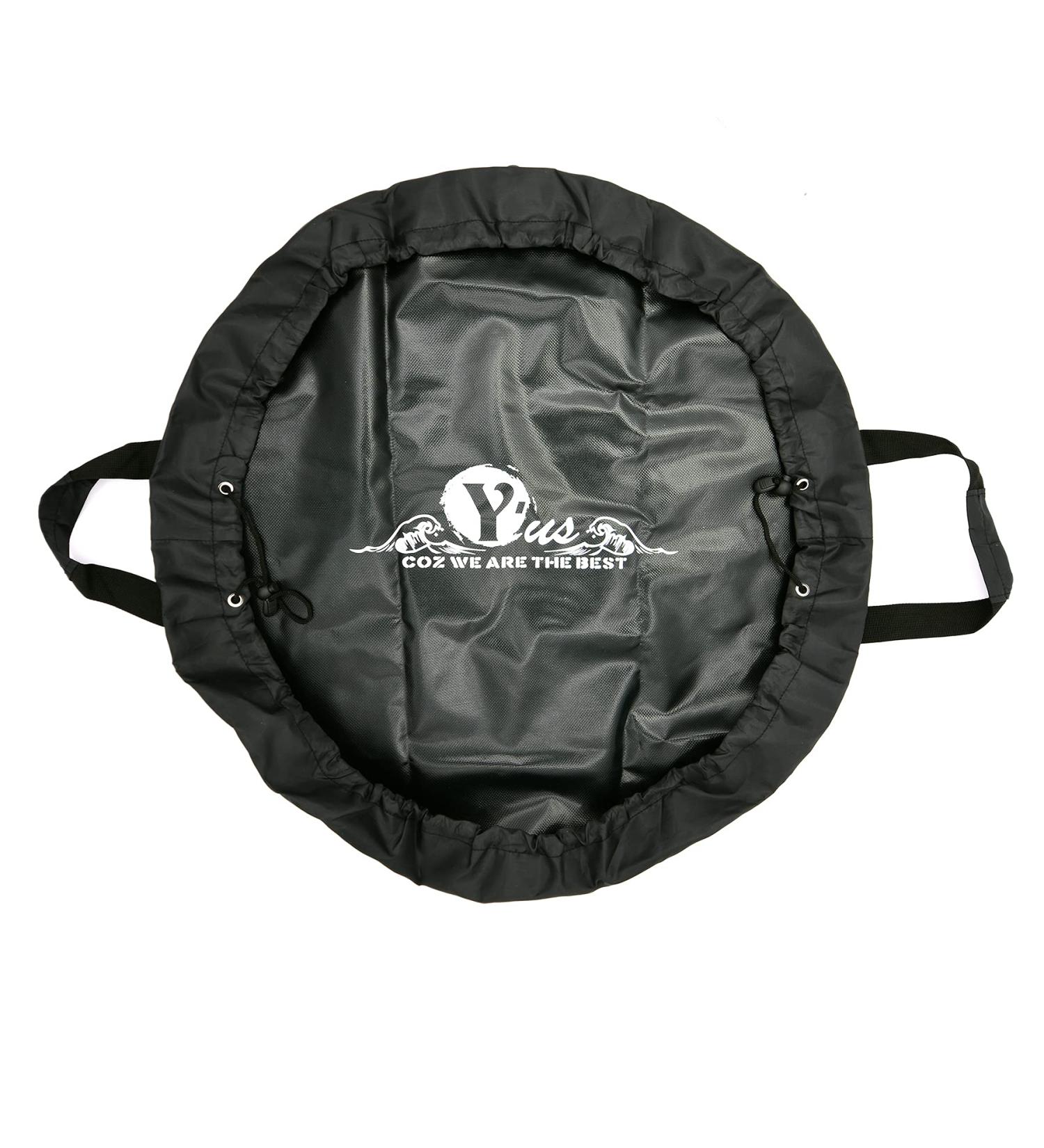 Yus Surf Changing Mat | Waterproof Foldable Wetsuit Mat (DryBag) | Surf Gift - Keep Your Car Clean | Durable Black Mat - Buy Online on GoSupps.com
