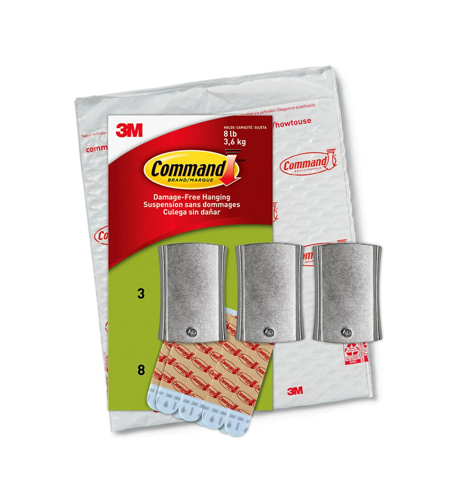 Command Universal Damage Free Picture Hangers - 3 Metal Frame Hangers with 8 Large Command Strips - Buy Online on GoSupps.com