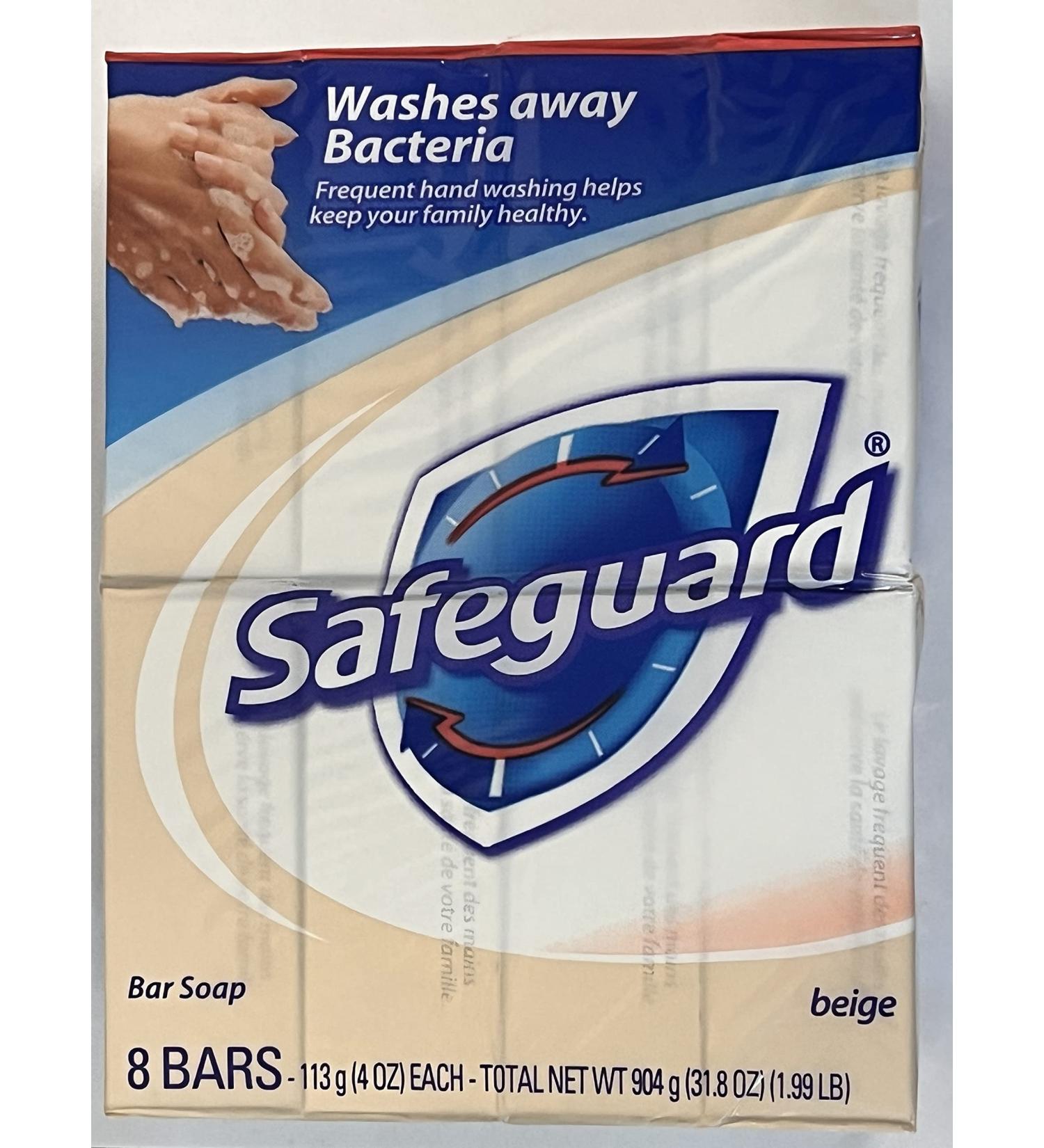 Safeguard Antibacterial Hand Bar Soap 4 oz bars 8 ea (Pack of 4)
