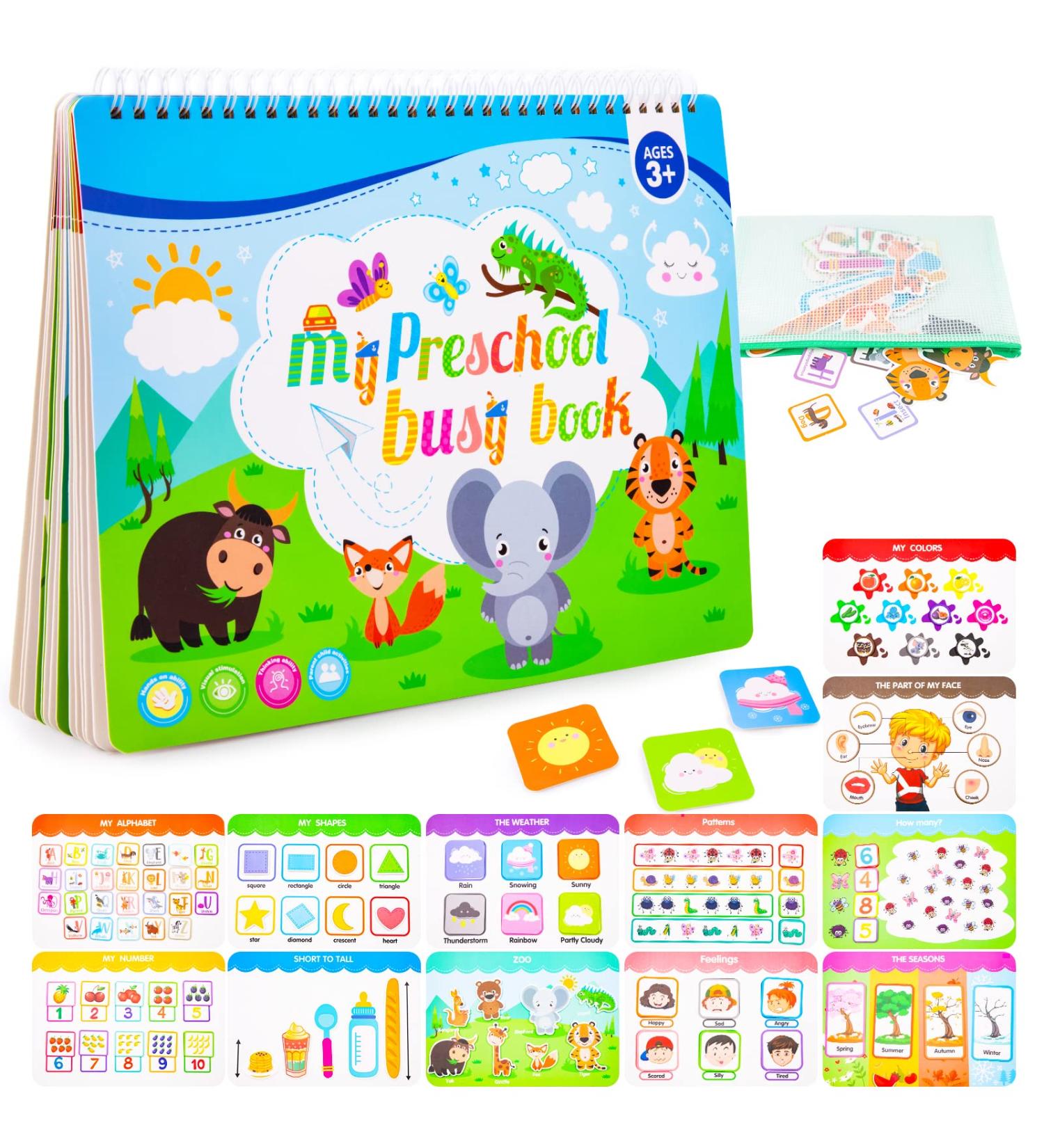 Foayex Montessori Toys for Toddlers Learning - Educational Activities Book for 3-5 Year Old Boys & Girls - Buy Online on GoSupps.com