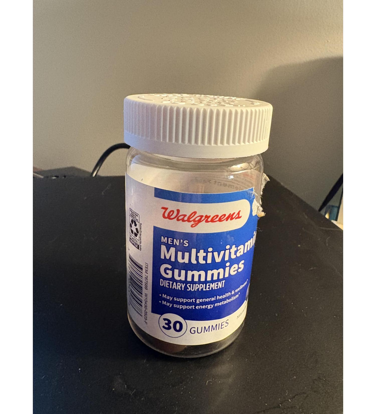 Men's MULTIVITAMIN Gummies Natural Blueberry Flavor 30 Gummies