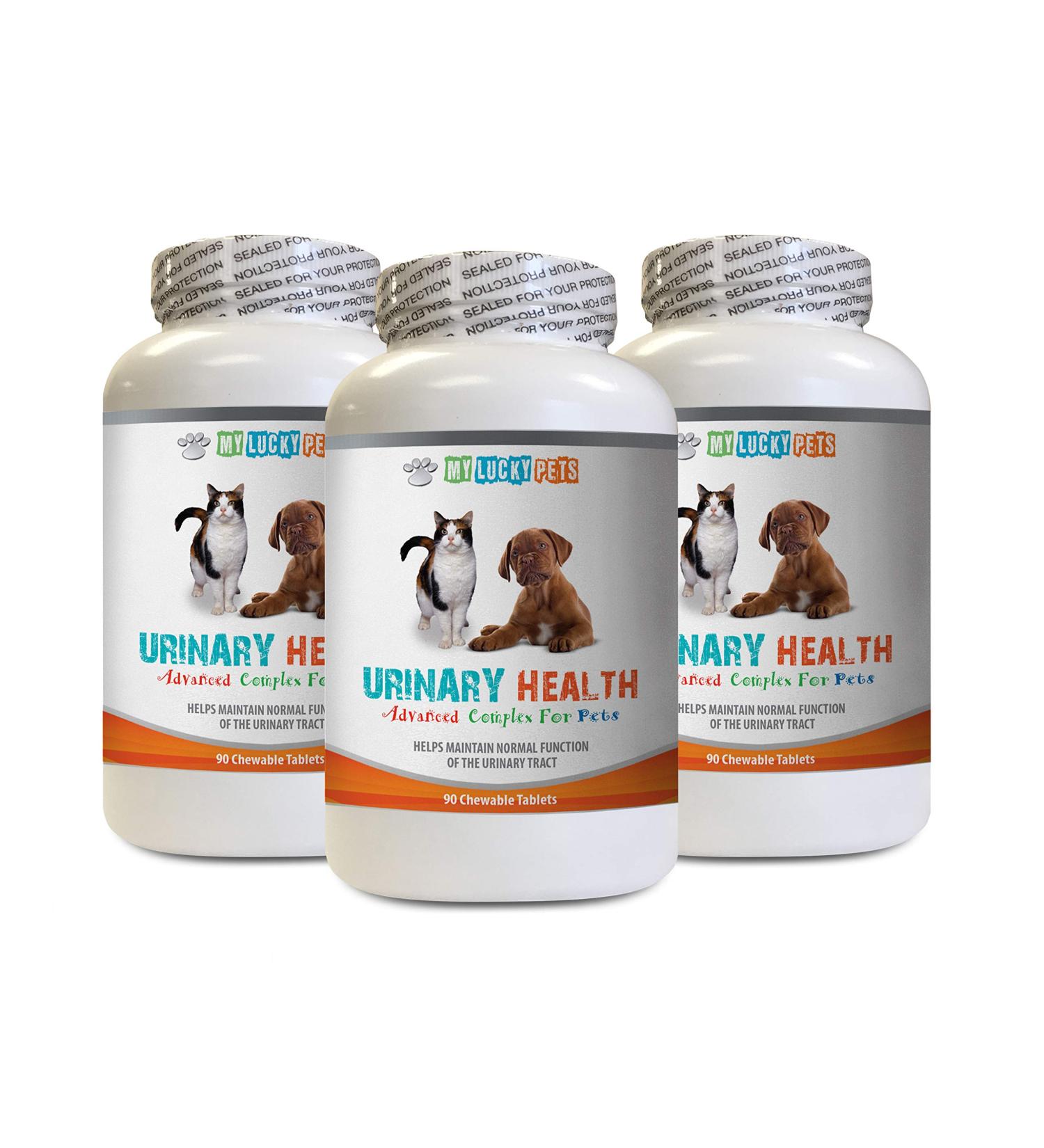 cat Urinary Health Supplement - Pets Urinary Health Complex - for Dogs and Cats - Advanced Bladder Support - Cranberry Pills for Cats - 3 Bottles (270 Treats) - Buy Online on GoSupps.com