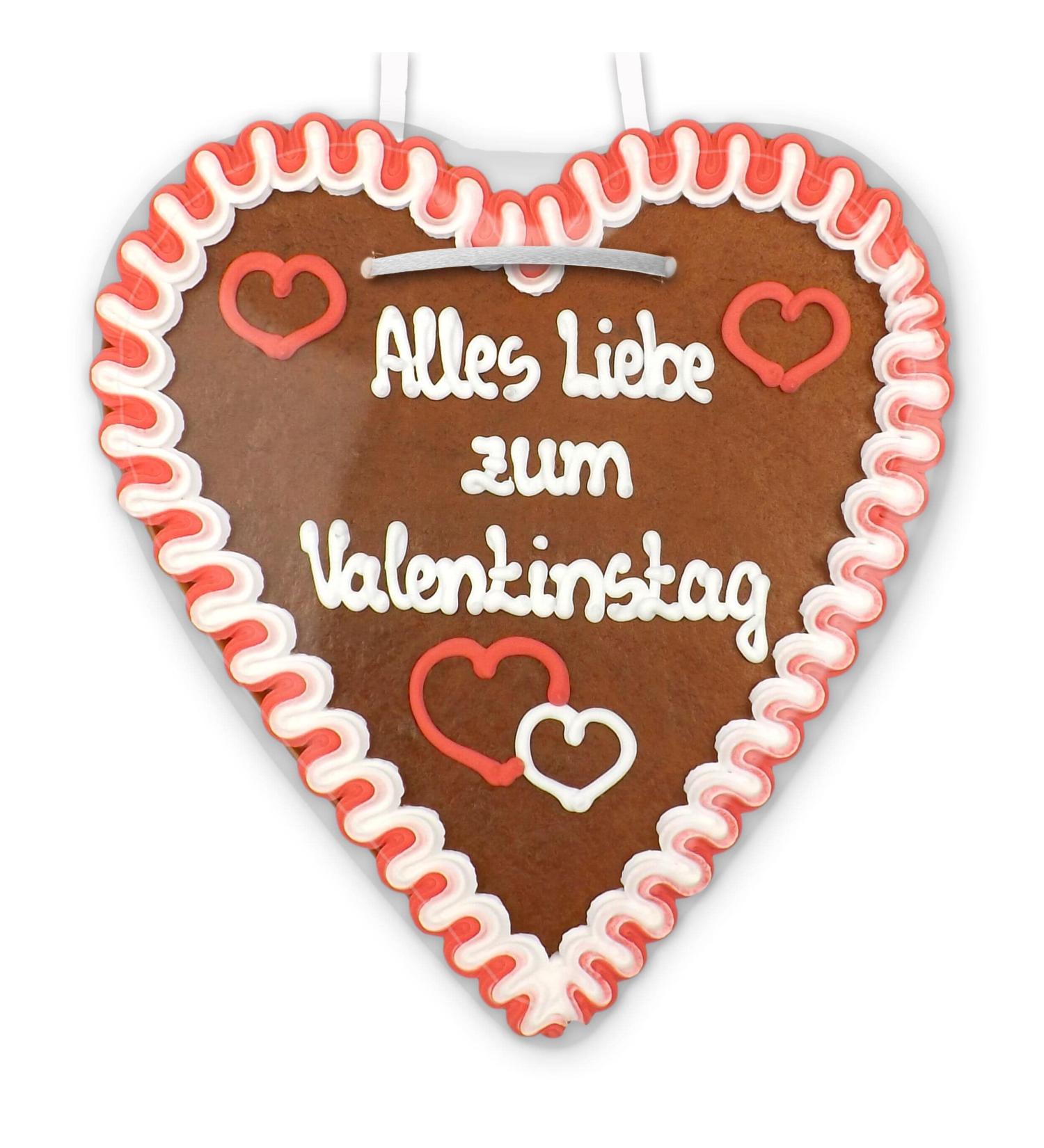 Happy Valentine's Day - Love greetings on gingerbread hearts - Gift ideas for girlfriend and boyfriend for Valentine's Day