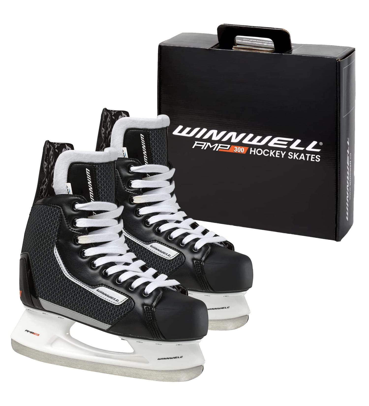Winnwell Youth Hockey Skate with Balance Blades - AMP300 | Ice Skates for Boys & Girls | Helps Kids Learn to Skate Faster - Buy Online on GoSupps.com
