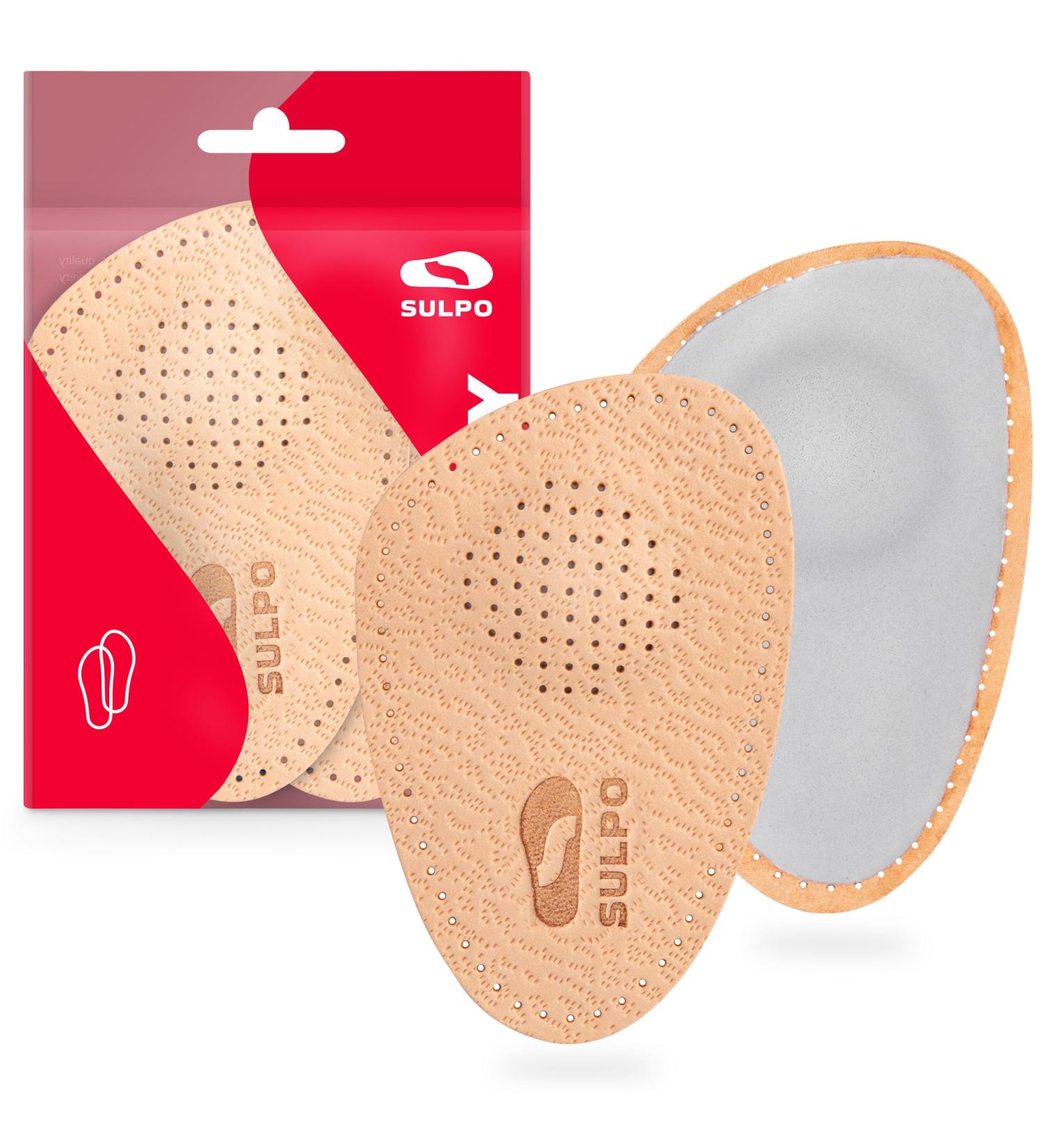 Buy Sulpo Orthopedic Shoe Insoles - Leather Half Soles & Cushions for Enhanced Comfort - Sizes 39/40 - Buy Online on GoSupps.com