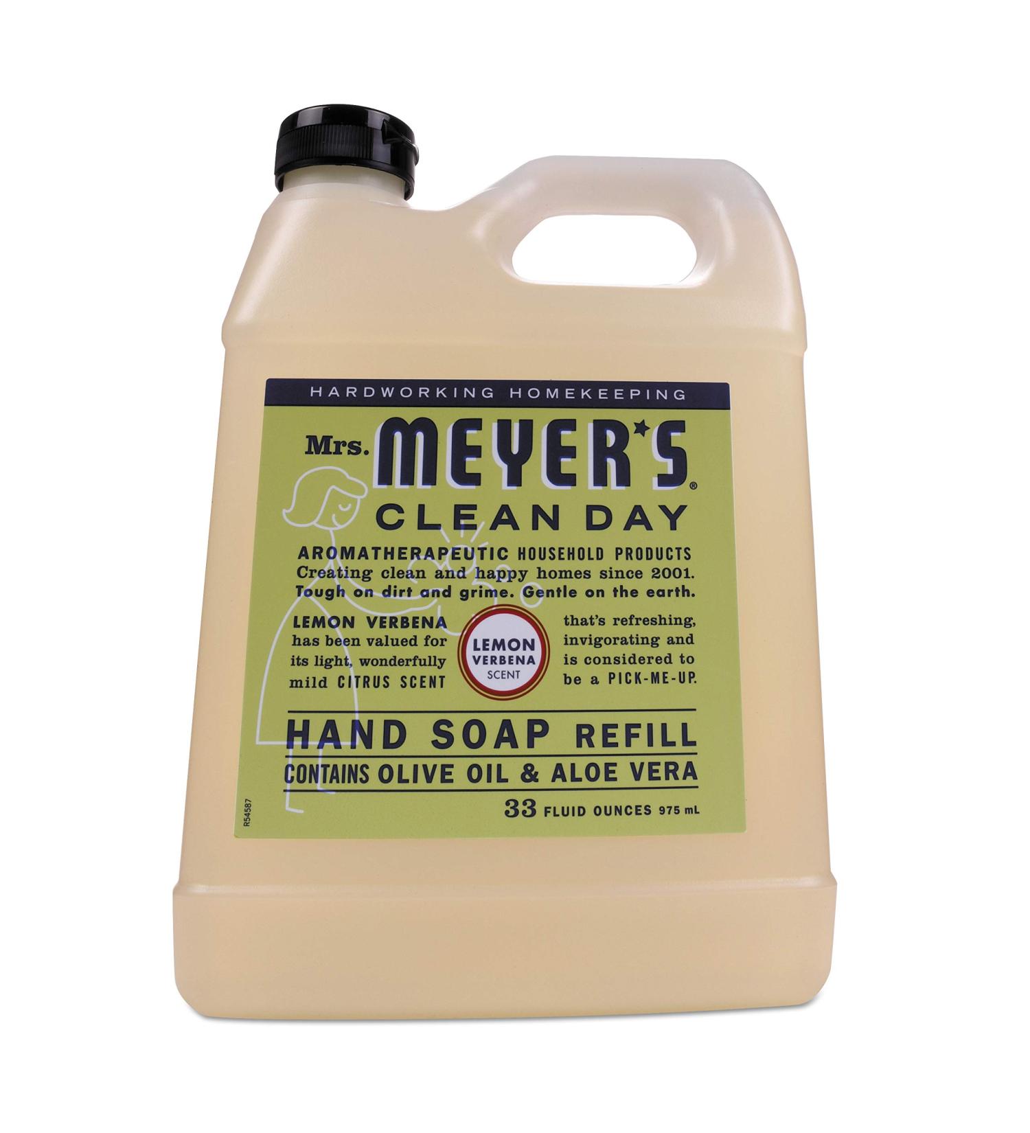 Mrs. Meyer's Clean Day Lemon Verbena Liquid Hand Soap Refill - 33 oz | Eco-Friendly International Shipping - Buy Online on GoSupps.com