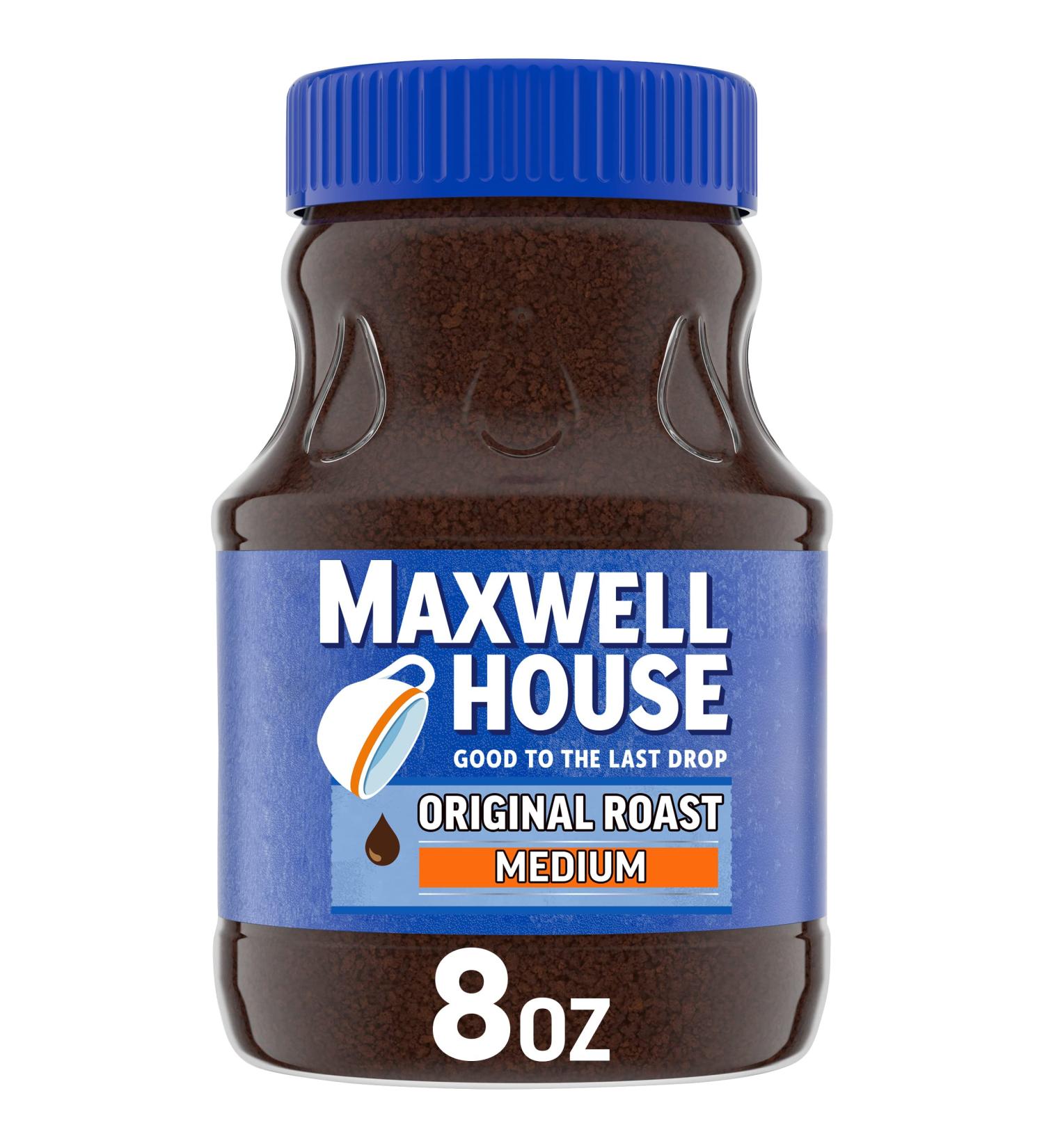 Maxwell House The Original Roast Instant Coffee 8oz Jar - Instant Coffee Delight - Buy Online on GoSupps.com