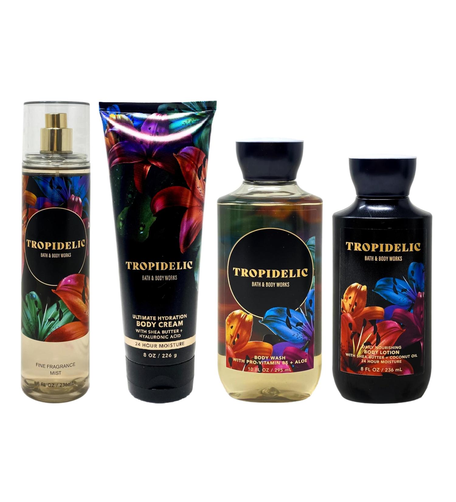 Shop Bath & Body Works TROPIDELIC Deluxe Gift Set - Fragrance Mist Body Cream Wash & Lotion | Full Size | International Shipping Available - Buy Online on GoSupps.com
