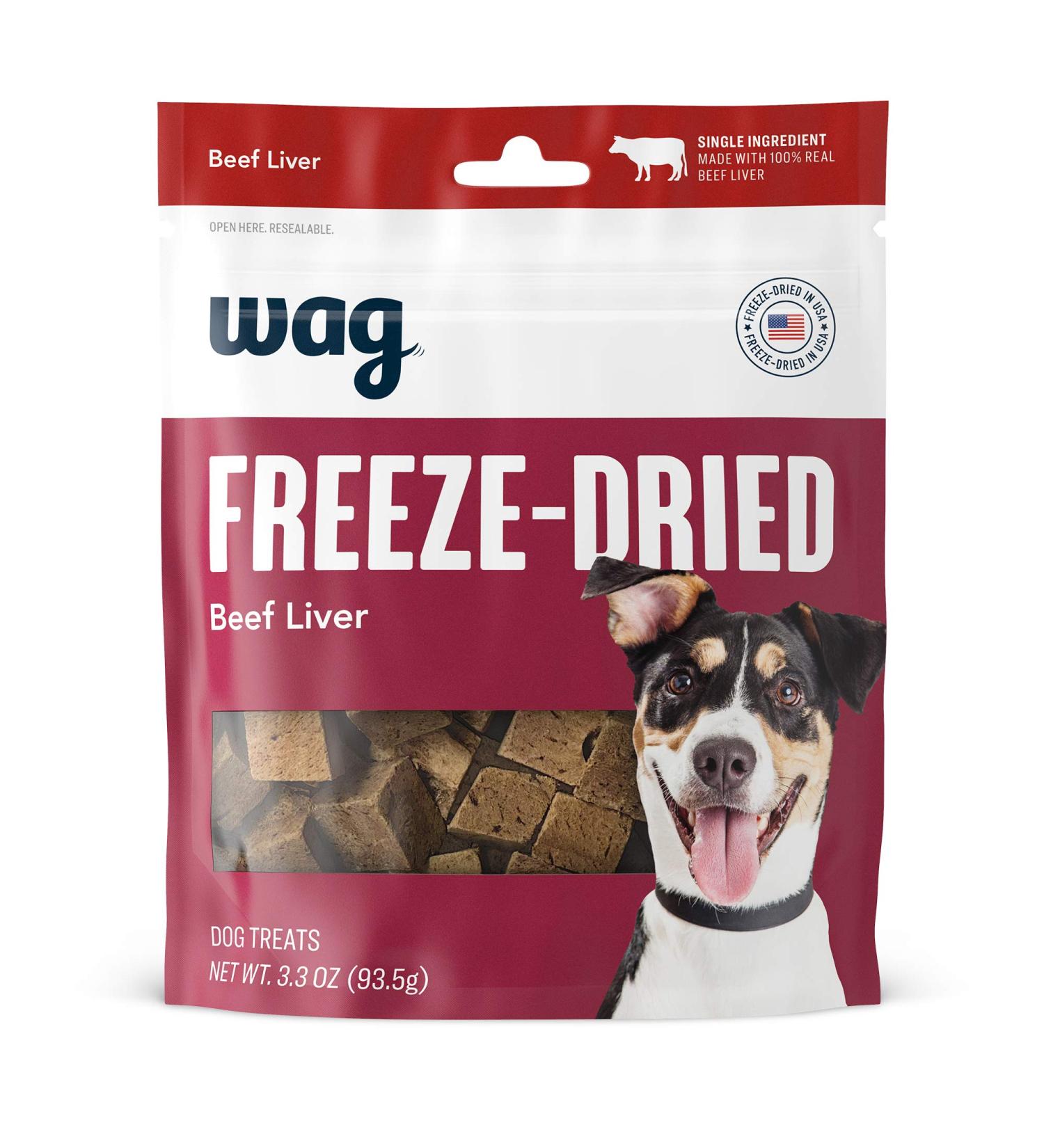 Wag Freeze-Dried Raw Dog Treats - Chicken, Beef, Lamb - 3oz to 3.3oz - Buy Online on GoSupps.com
