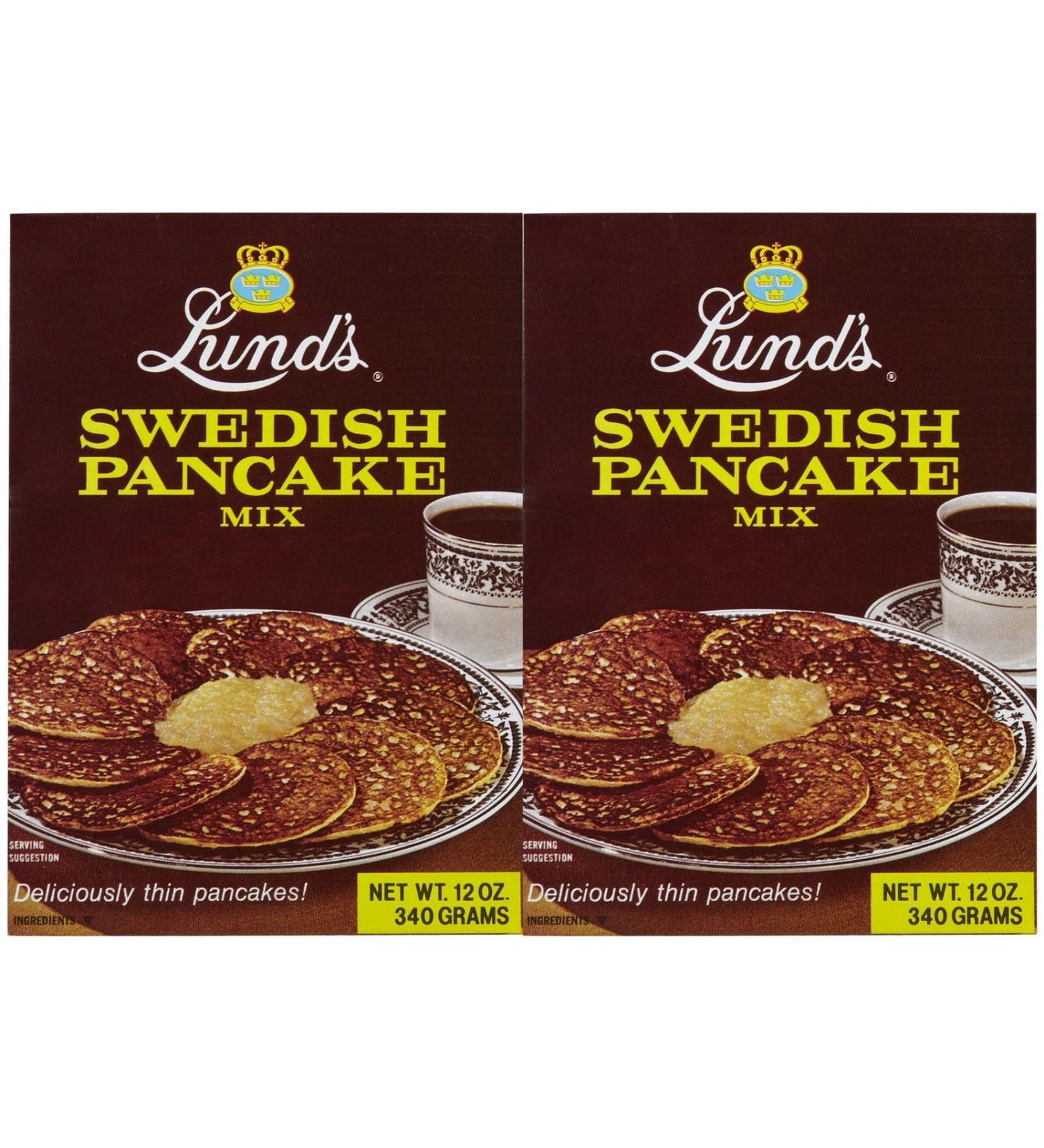 Lund's Swedish Pancake Mix - 12 oz - Pack of 2 - Buy Online on GoSupps.com