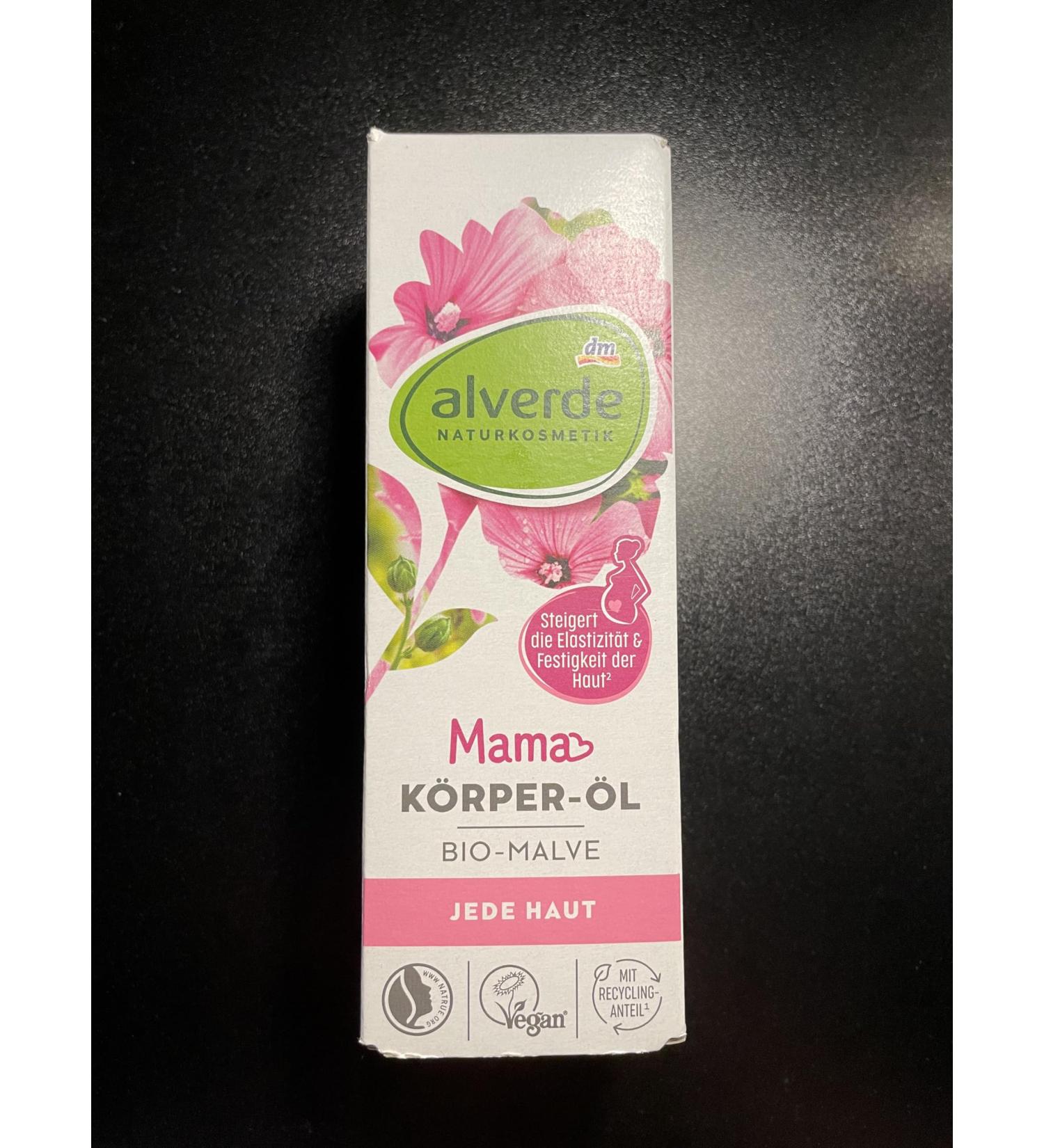 alverde NATURKOSMETIK Mama Body Oil Organic Mallow 100 ml