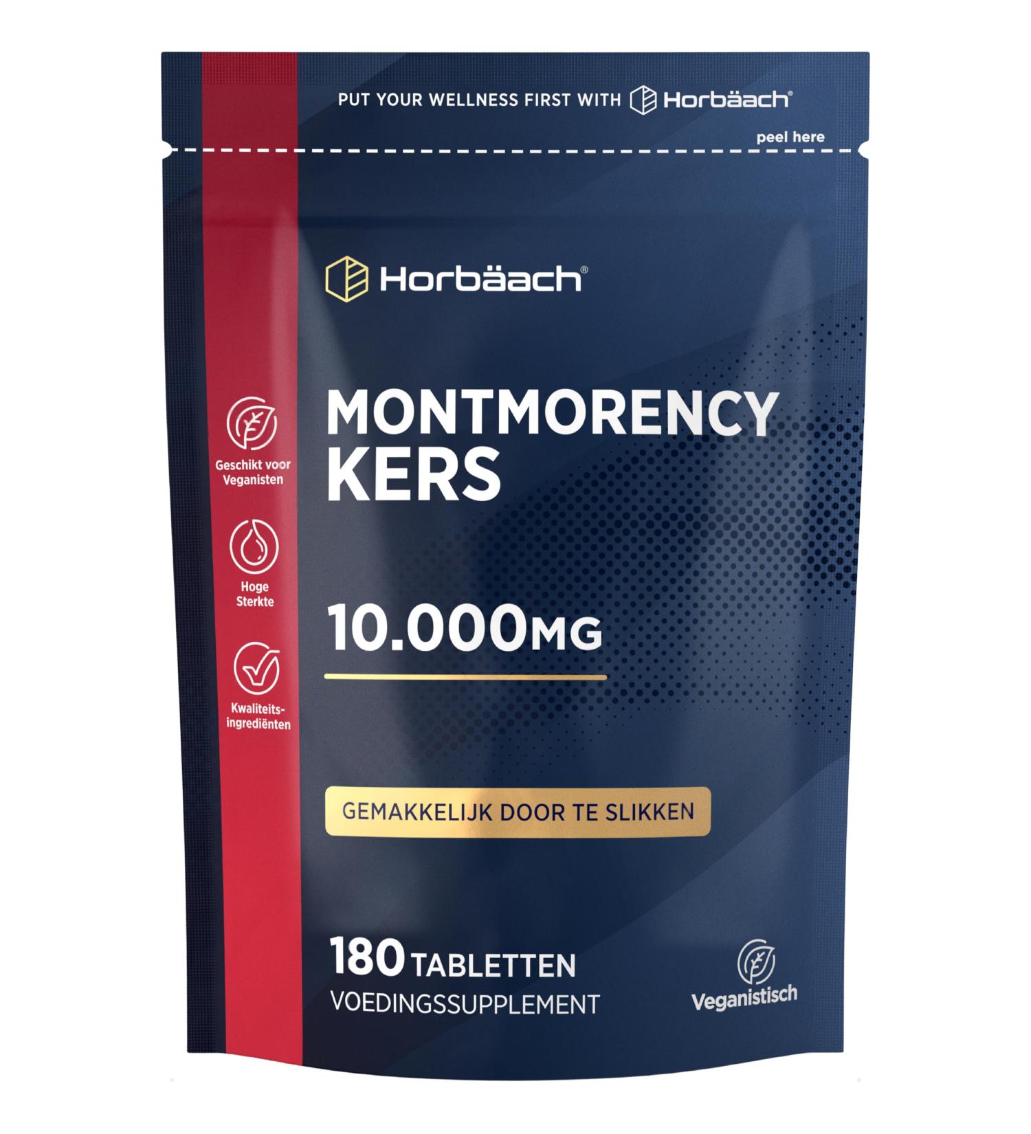 Montmorency Cherry 10000mg 180 Tablets Cherry Extract for Men and Women High Strength Horbach - Buy Online on GoSupps.com