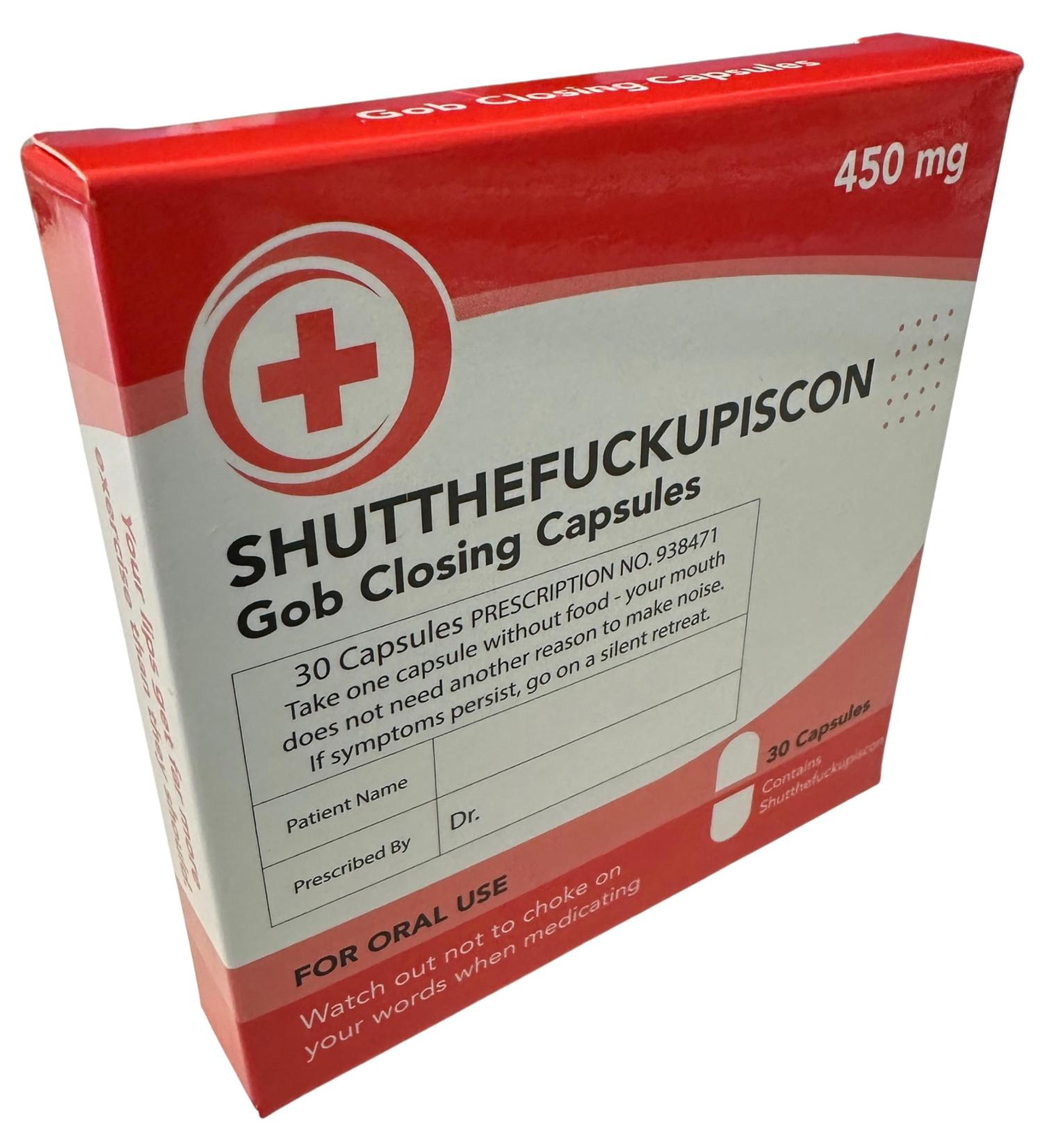 Diabolical Gamme Fun Pills Cadeaux amusants pour femme cadeaux fantaisie pour homme Saint-Valentin No l f te des p res f te des m res petites blagues d'anniversaire (Shutthefuckupiscon)
