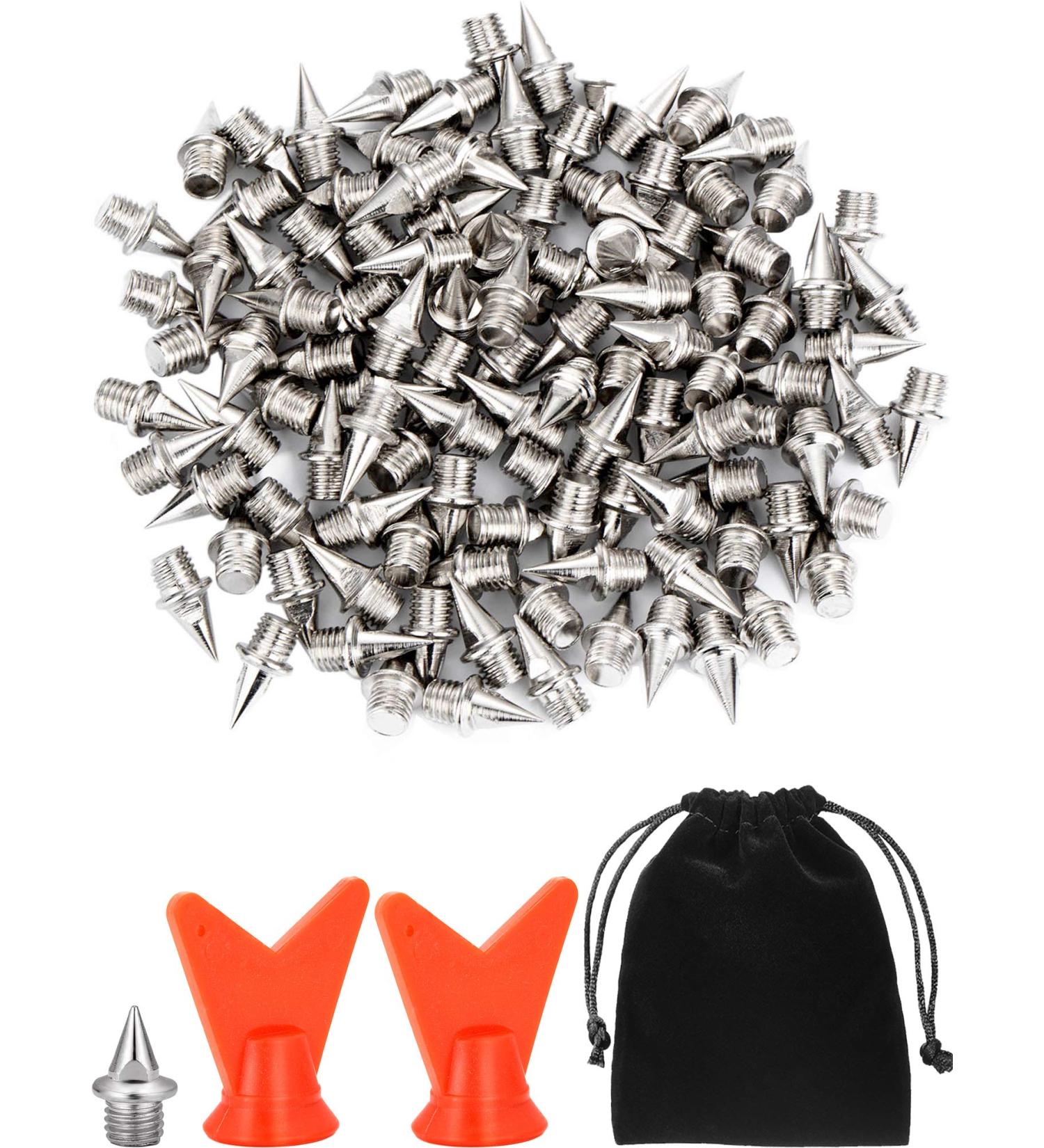 JOVITEC 120 Pcs 1/4 Inch Steel Shoe Spikes Replacement with Wrench - Silver - Buy Online on GoSupps.com