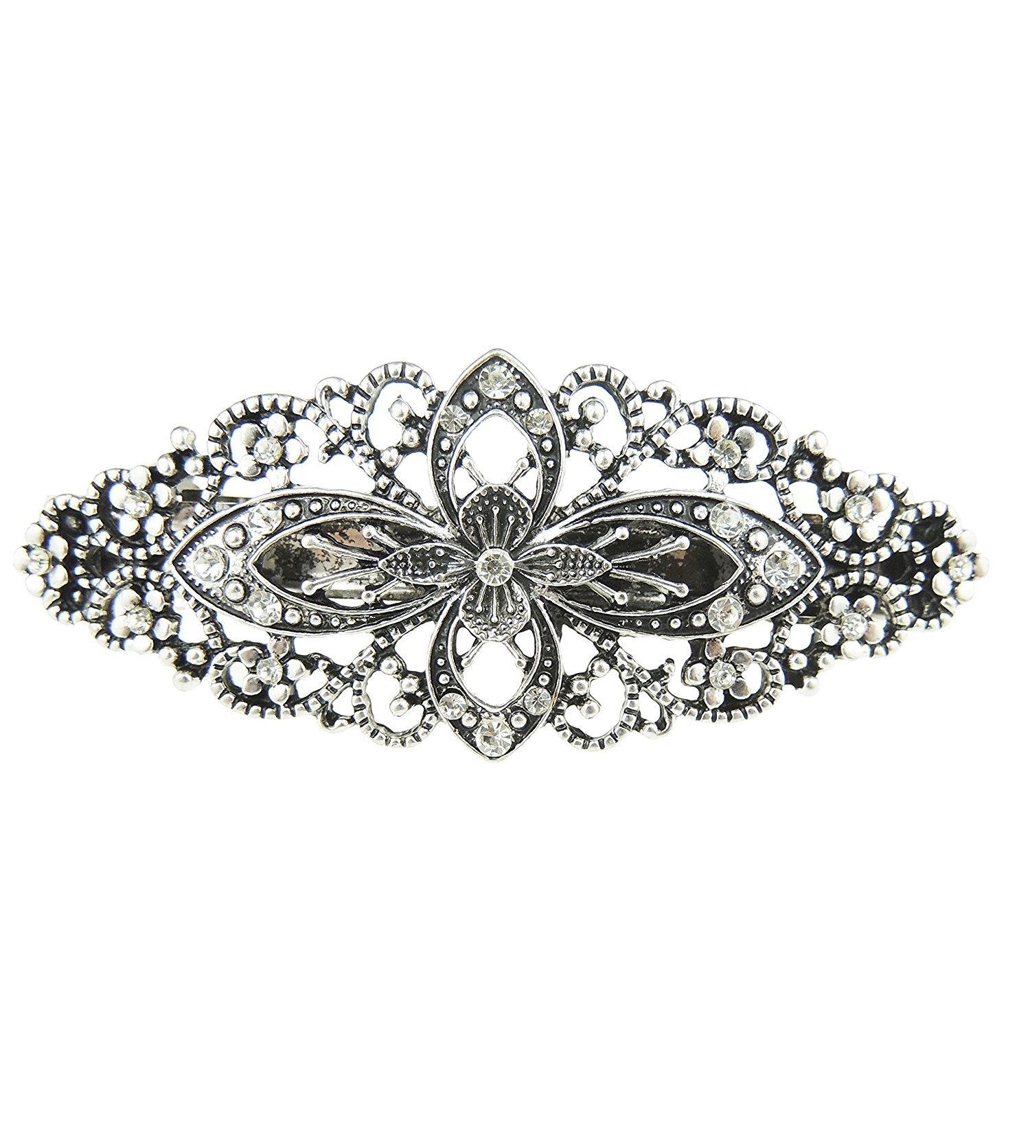 Vintage metal hair clamping 8 cm