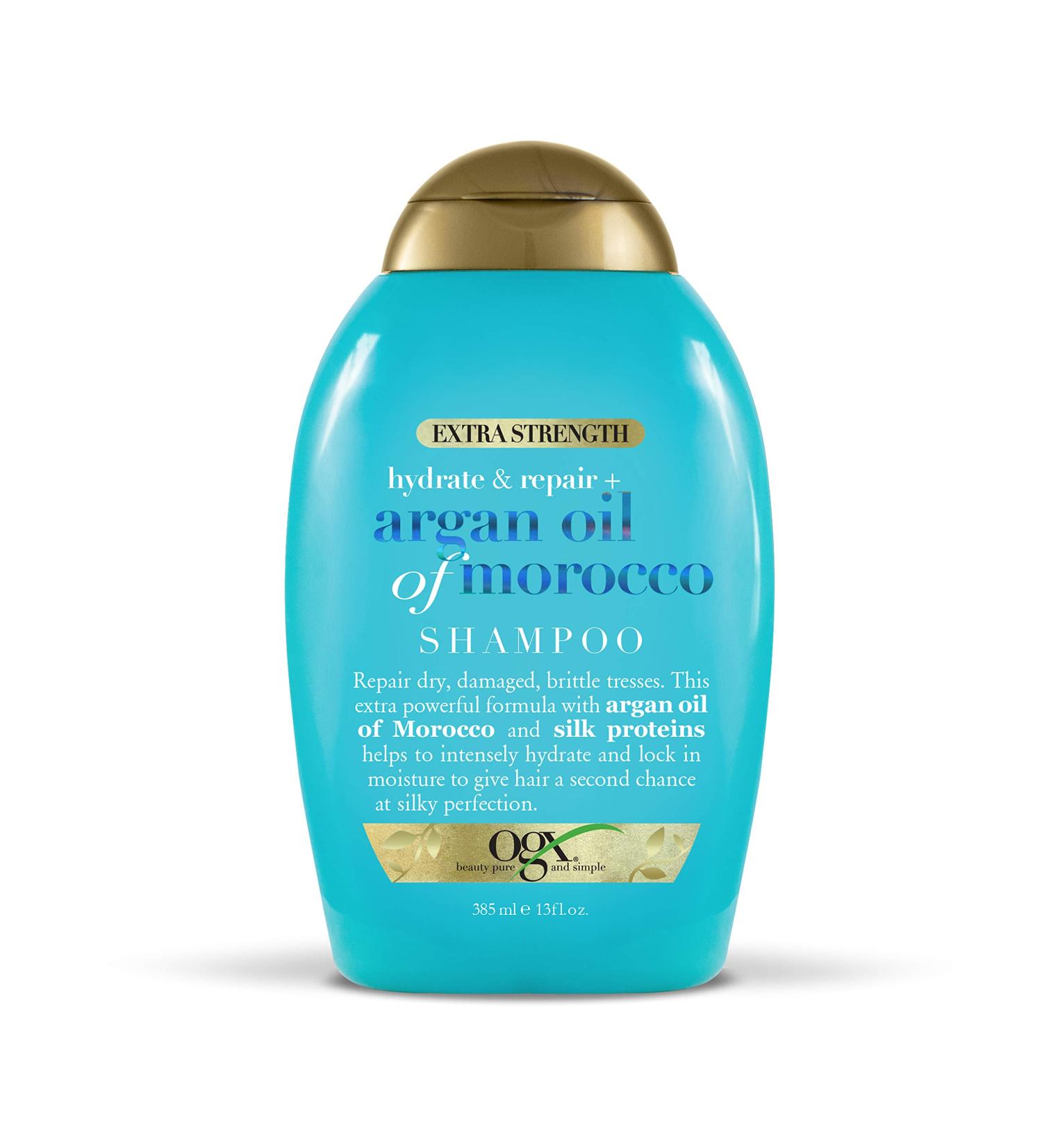 OGX Extra Strength Hydrate & Repair Shampoo with Argan Oil of Morocco - 13 oz | Best Moisturizing Shampoo for Dry Hair - International Shipping Available - Buy Online on GoSupps.com