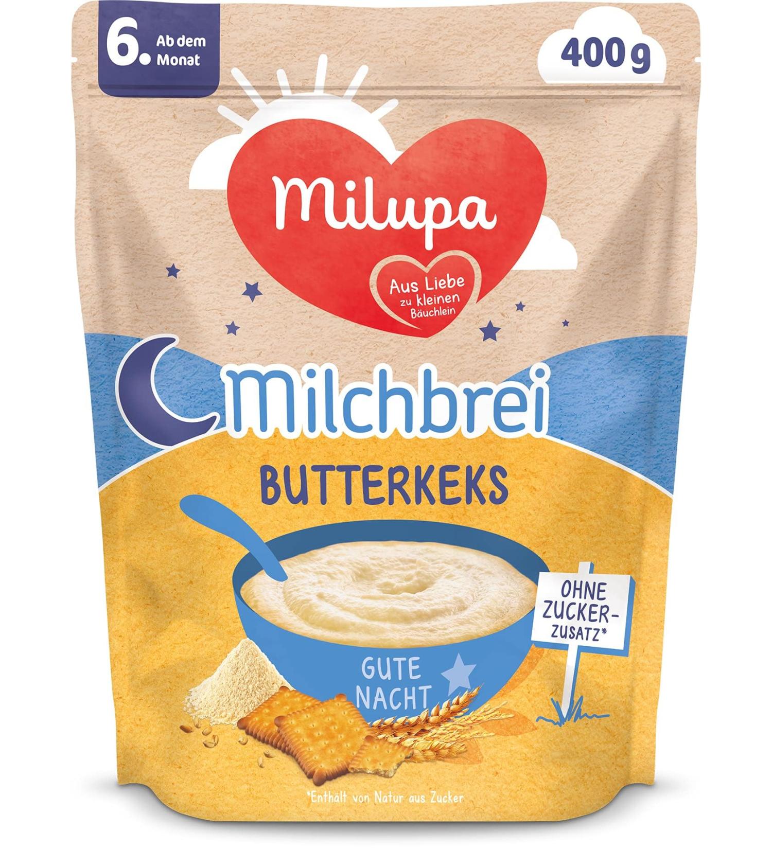 Milupa Wholegrain Fruit Baby Porridge Palm Oil Free No Preservatives 6+ Months 4 x 400g International Shipping Available - Buy Online on GoSupps.com