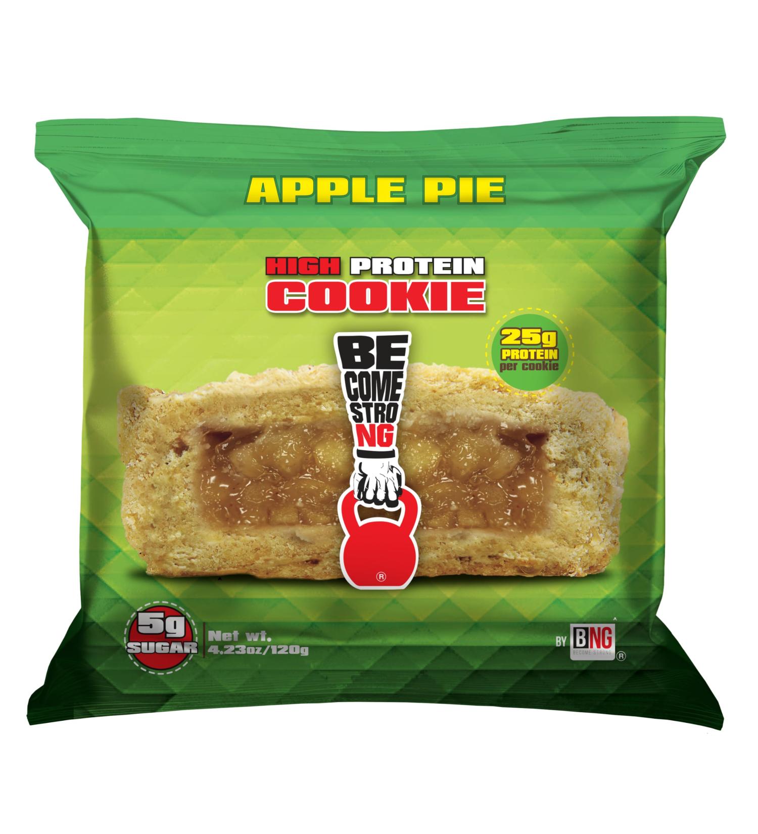 Become Strong High Protein Cookies 25g Protein 3g Sugar BNG Cookies (10 ct.) (Apple Pie) - Buy Online on GoSupps.com