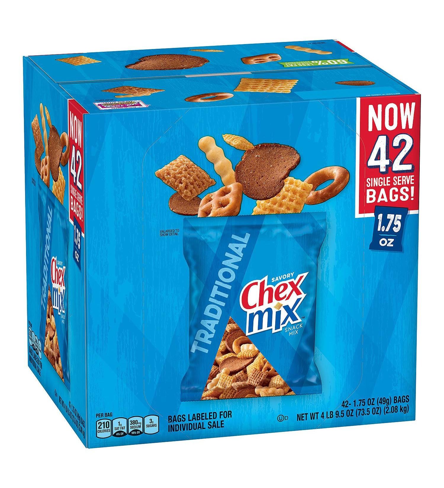 Product of Chex Mix Traditional Snack Mix (42 ct.) - Bulk Savings