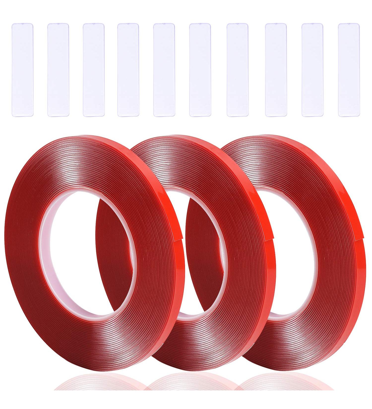 Noverlife 3PCS Double Side Adhesive Nail Art Tape + 10PCS Acrylic Display Sticks - Waterproof & Traceless Mounting Tape for Salon Nail Showcase - Buy Online on GoSupps.com