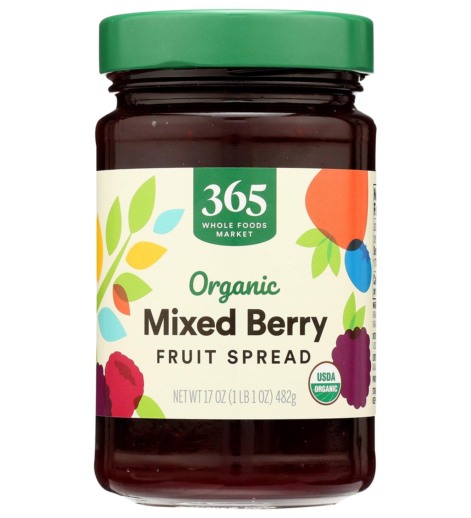 365 by Whole Foods Market Organic Mixed Berry Fruit Spread - 17 Ounce - Buy Online on GoSupps.com