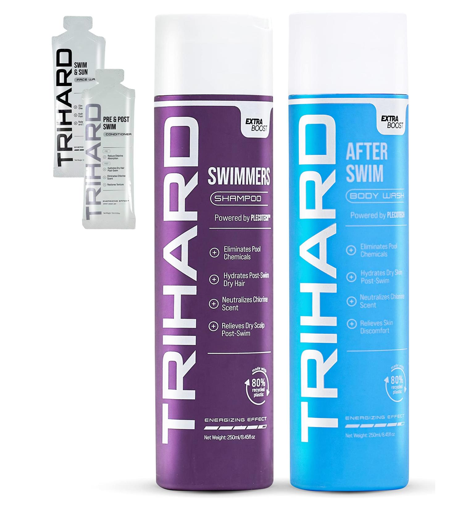 TRIHARD Swimmers Shampoo & After-Swim Body Wash for Chlorine Removal | Specialized Swimcare Products - Buy Online on GoSupps.com