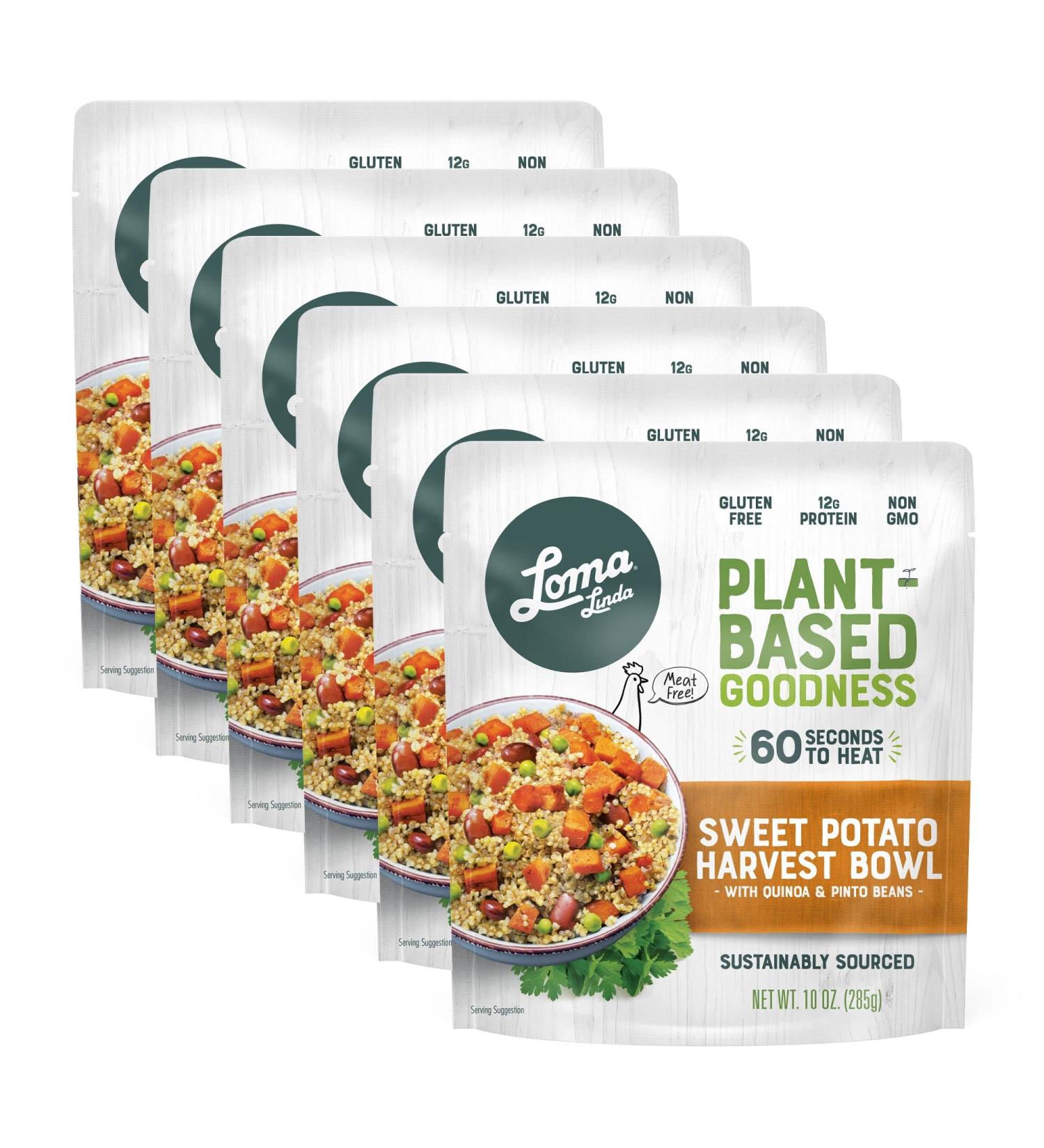Loma Linda Sweet Potato Harvest Bowl (10oz) - Pack of 6 | Vegan, Non-GMO, Plant-Based Protein - Buy Online on GoSupps.com