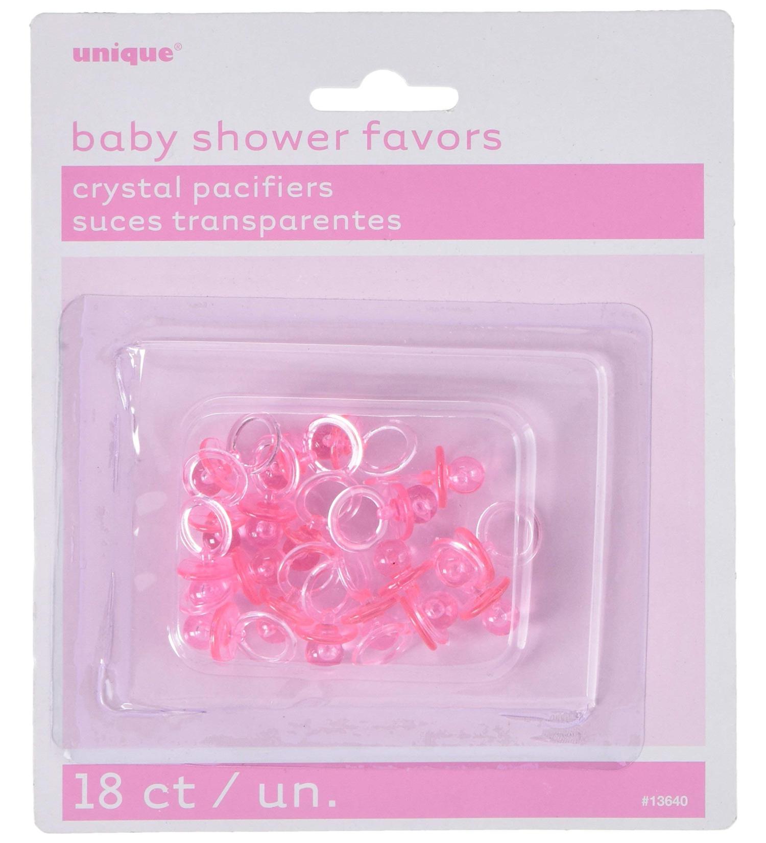 Unique Pink Plastic Pacifier Favors - Set of 18 Pieces - Buy Online on GoSupps.com