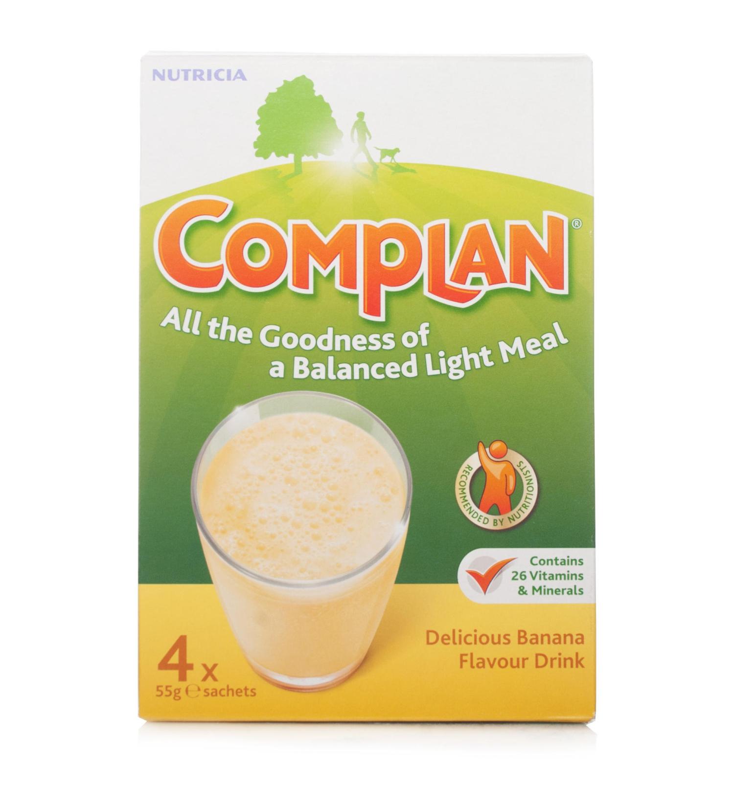 Complan Banana Flavored Sachets 4 x 57 g