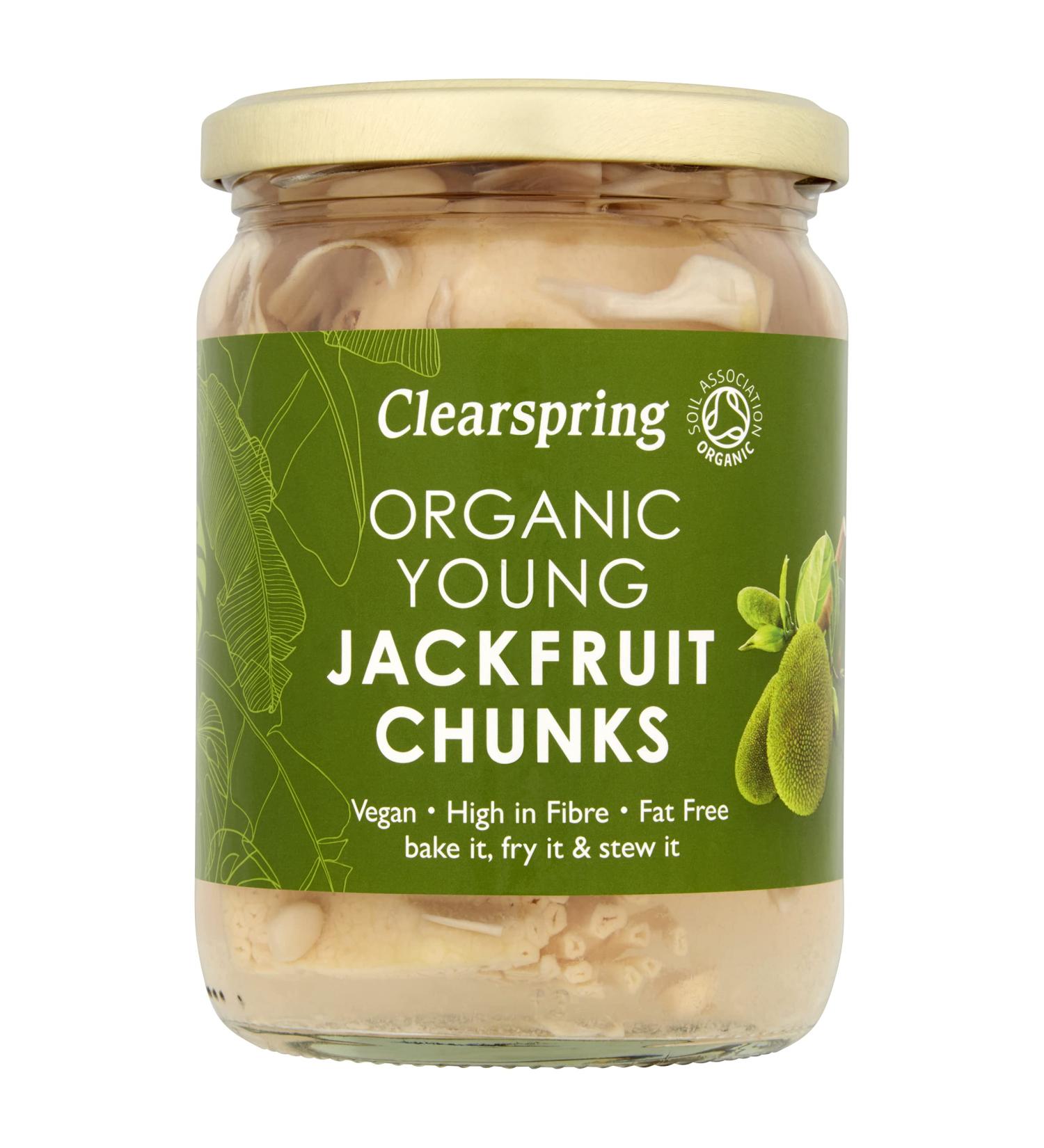 Clearspring Organic Young Jackfruit Chunks - Vegan, Gluten-Free, 400g - Buy Online on GoSupps.com