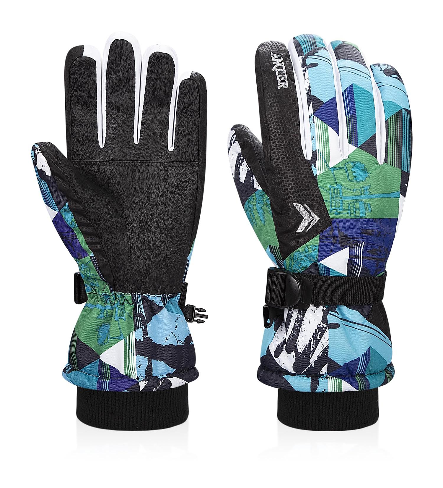 Coskefy Kids Winter Ski Gloves - Waterproof Fleece Lined Windproof - Perfect for Snowboarding Cycling & Running (Ages 3-15) - Buy Online on GoSupps.com