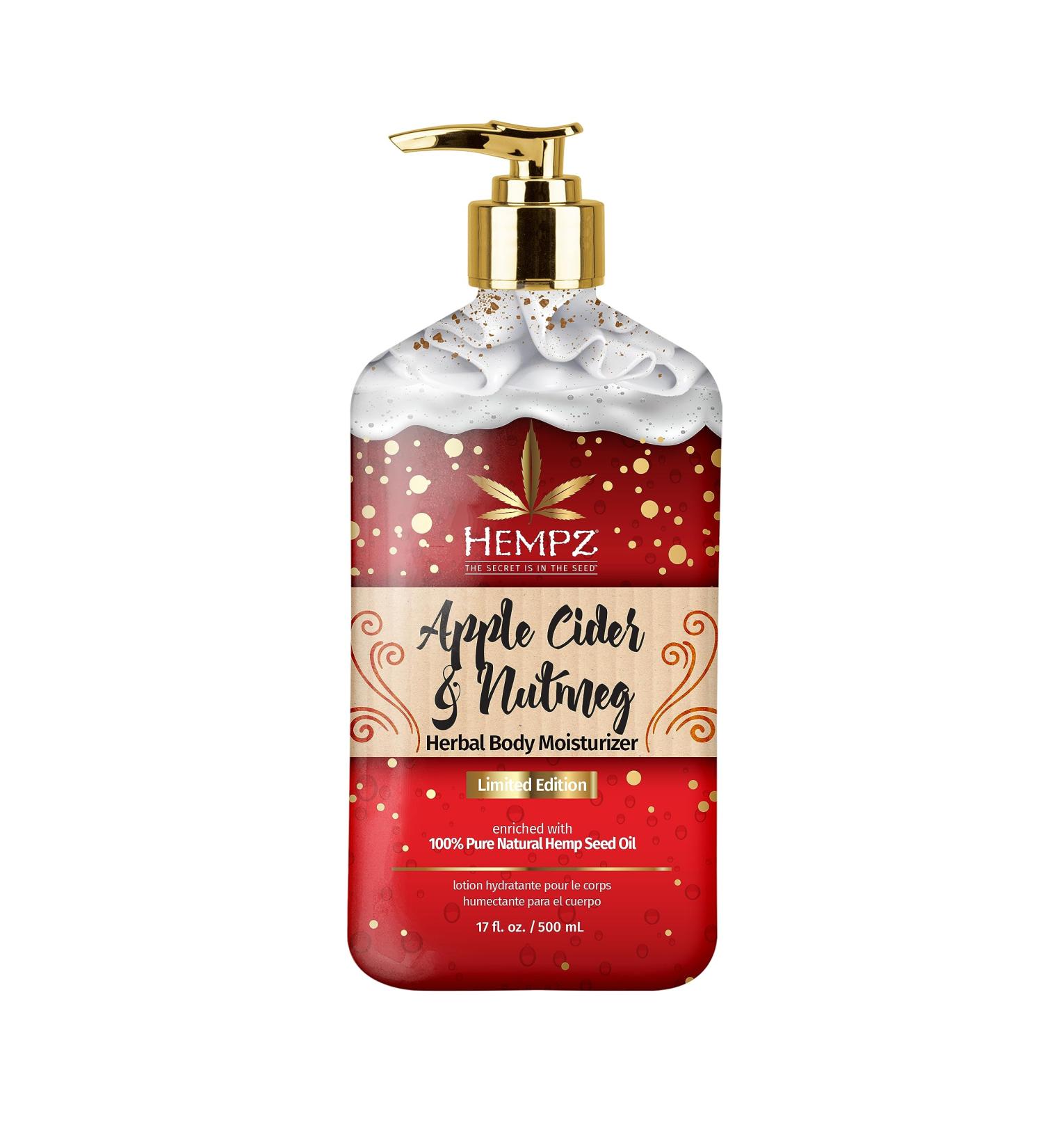 Limited Edition Apple Cider & Nutmeg Herbal Moisturizing Body Lotion (17 oz) Fall Scented Body Lotion for Women or Men with Dry or Sensitive Skin - Hydrating Moisturizer for Daily Radiance Cider & Nutmeg 17 Fl Oz (Pack of  - Buy Online on GoSupps.com