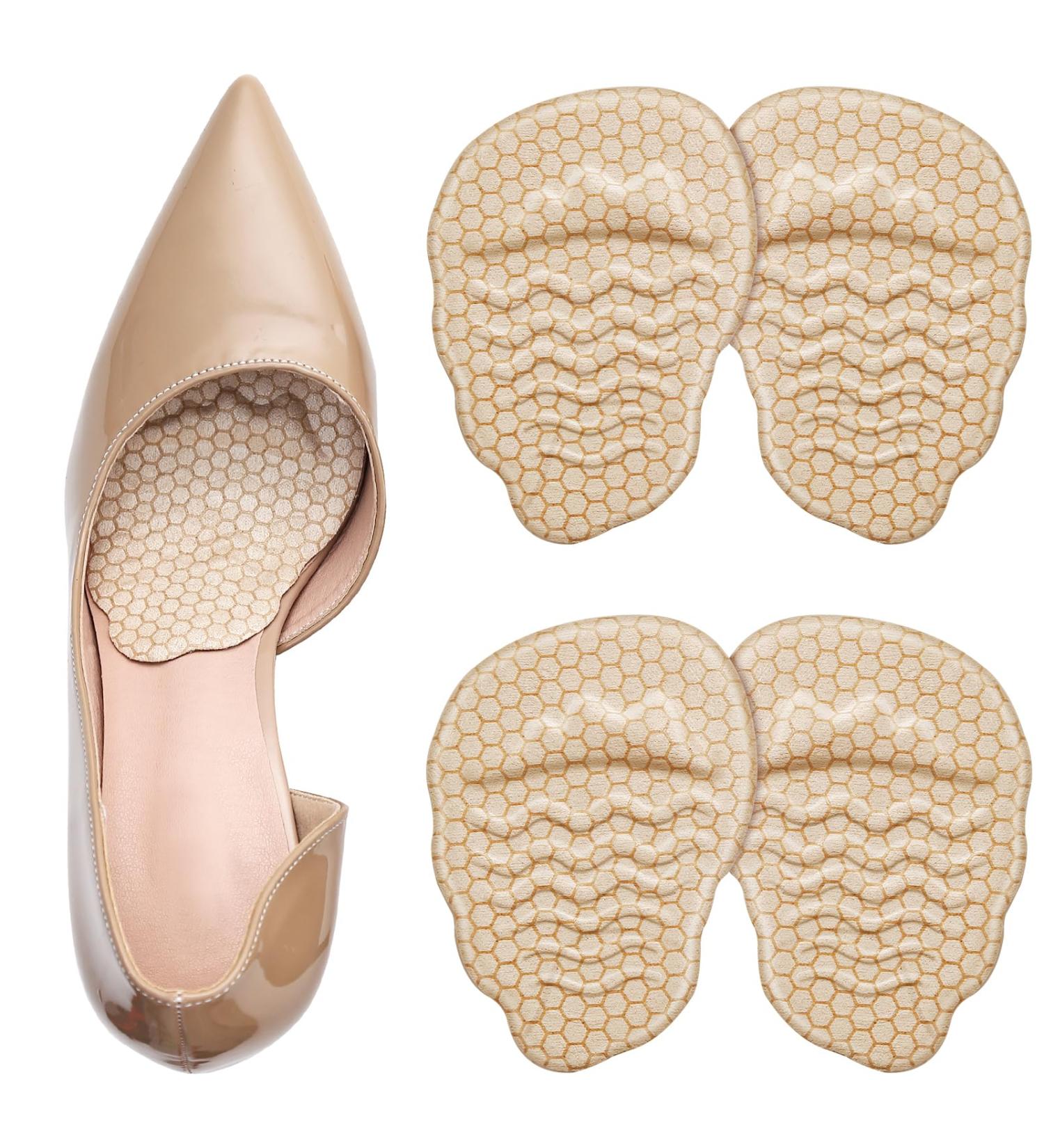 Relistep Women's Metatarsal Pads - High Heel Comfort Insoles for Morton s Neuropathy & Metatarsalgia Relief (2 Pairs Beige) | International Shipping - Buy Online on GoSupps.com