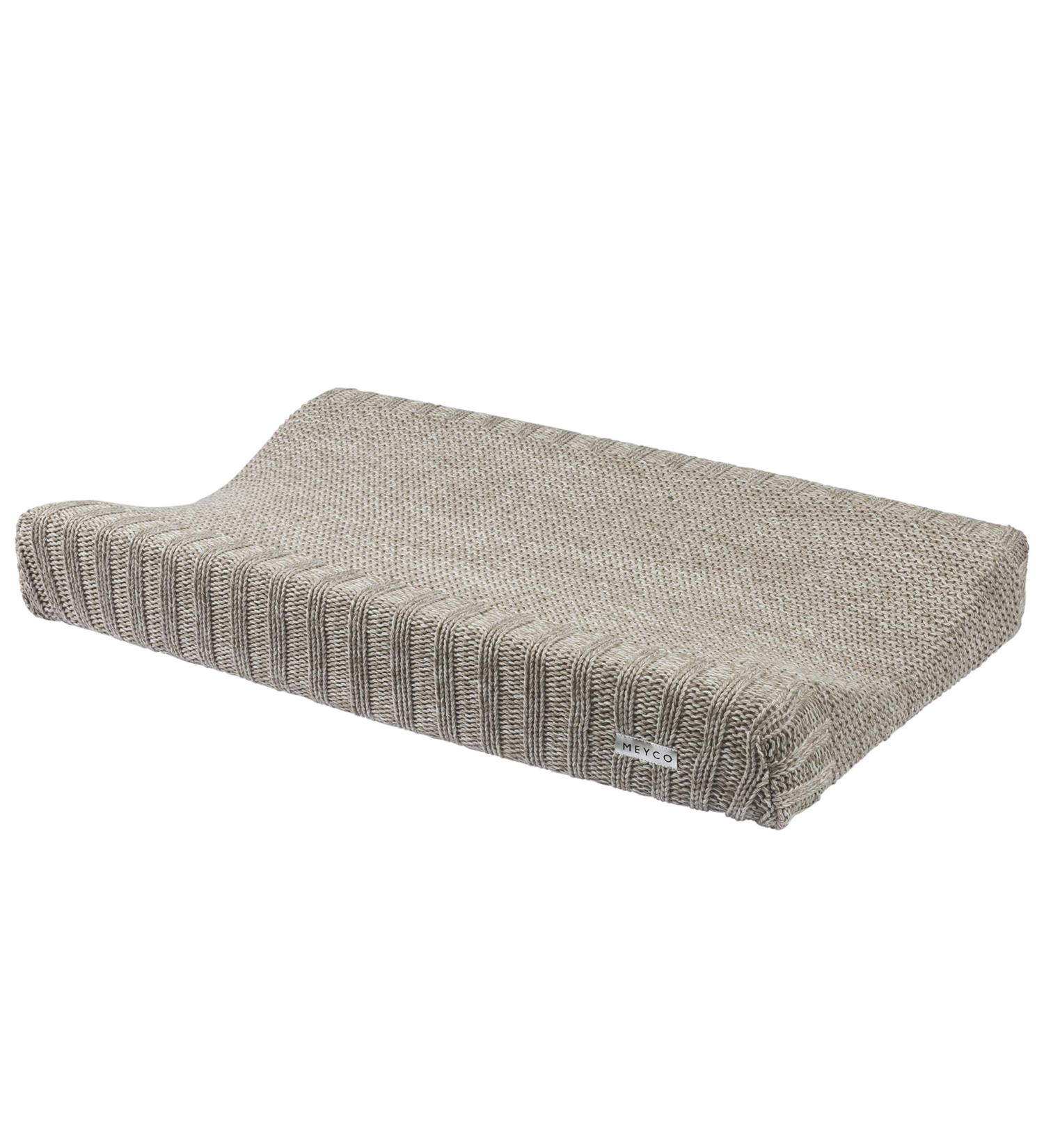 Meyco 2763081 2-Wedge Changing Mat Cover Knitted 100% Cotton 45 x 70 cm Relief Mixed Sand sand Relief mixed. - Buy Online on GoSupps.com
