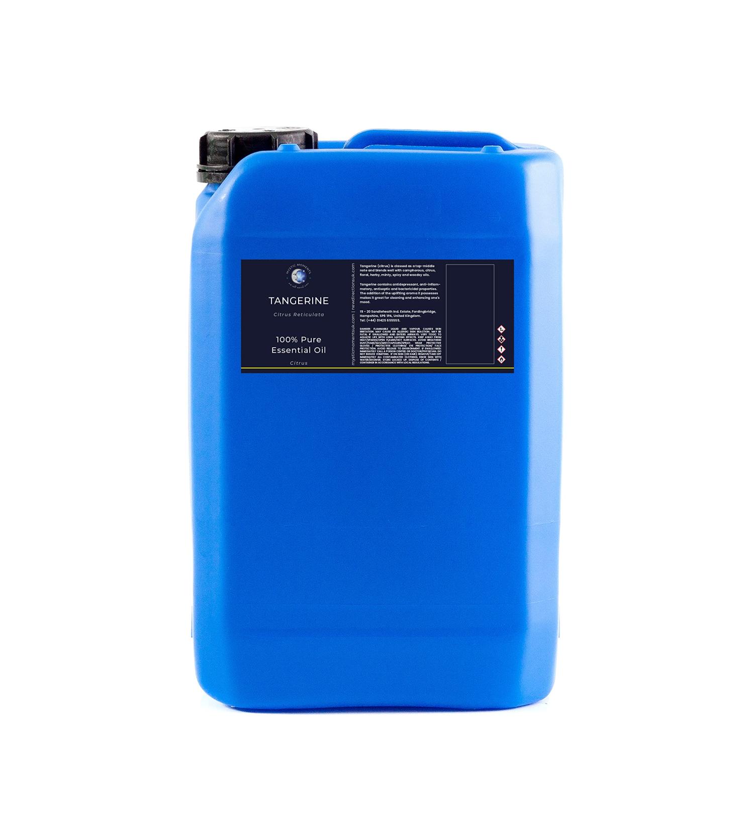 Mystic Moments Tangerine Essential Oil 5 kg | Pure Natural Oil for Diffusers Aromatherapy & Vegan Massage Blends - Buy Online on GoSupps.com