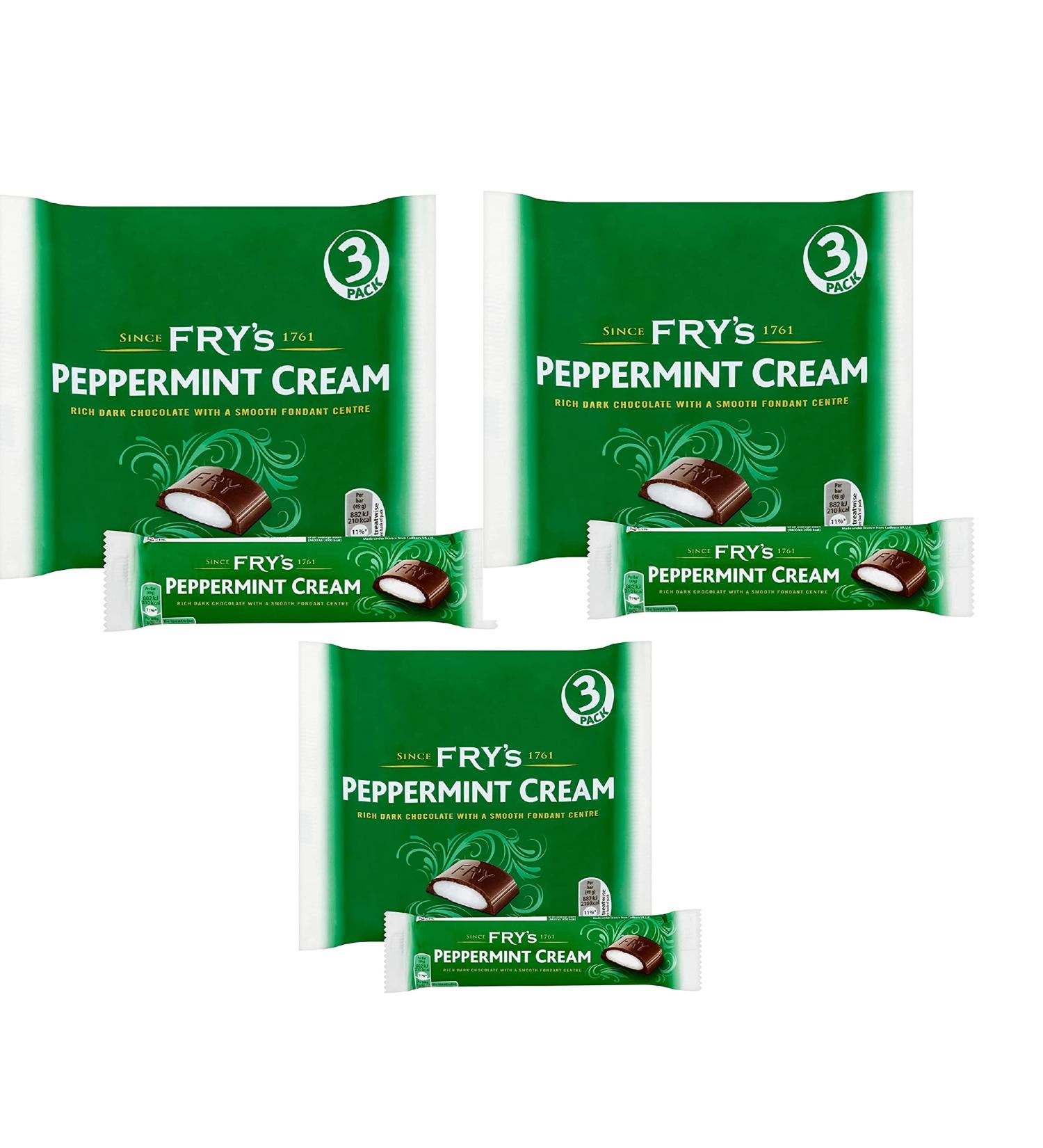 Fry's Peppermint Cream 3 x 49g - Pack of 3 - Buy Online on GoSupps.com