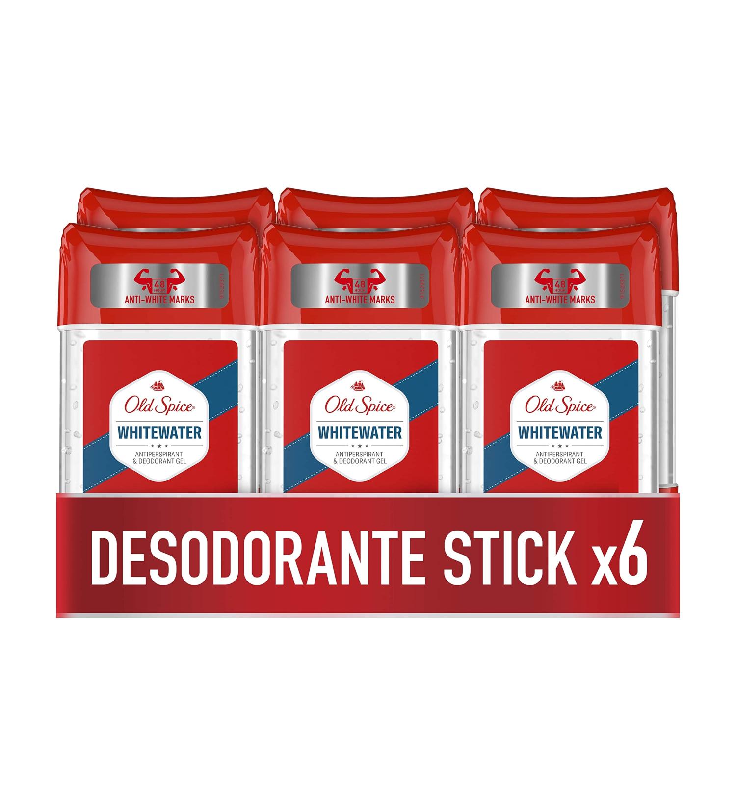 Old Spice Old Spice Whitewater Antiperspirant and Deodorant Gel 70ml x6