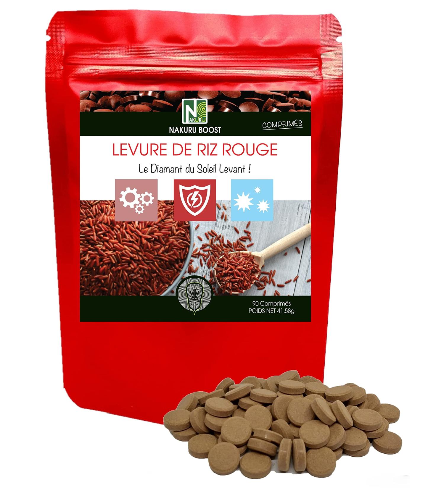 NAKURU | Red Yeast Rice | Boost Range | Made in France | The Diamond of the Rising Sun! | (90 Tablets of 462mg / Net Weight: 41.9g) - Buy Online on GoSupps.com