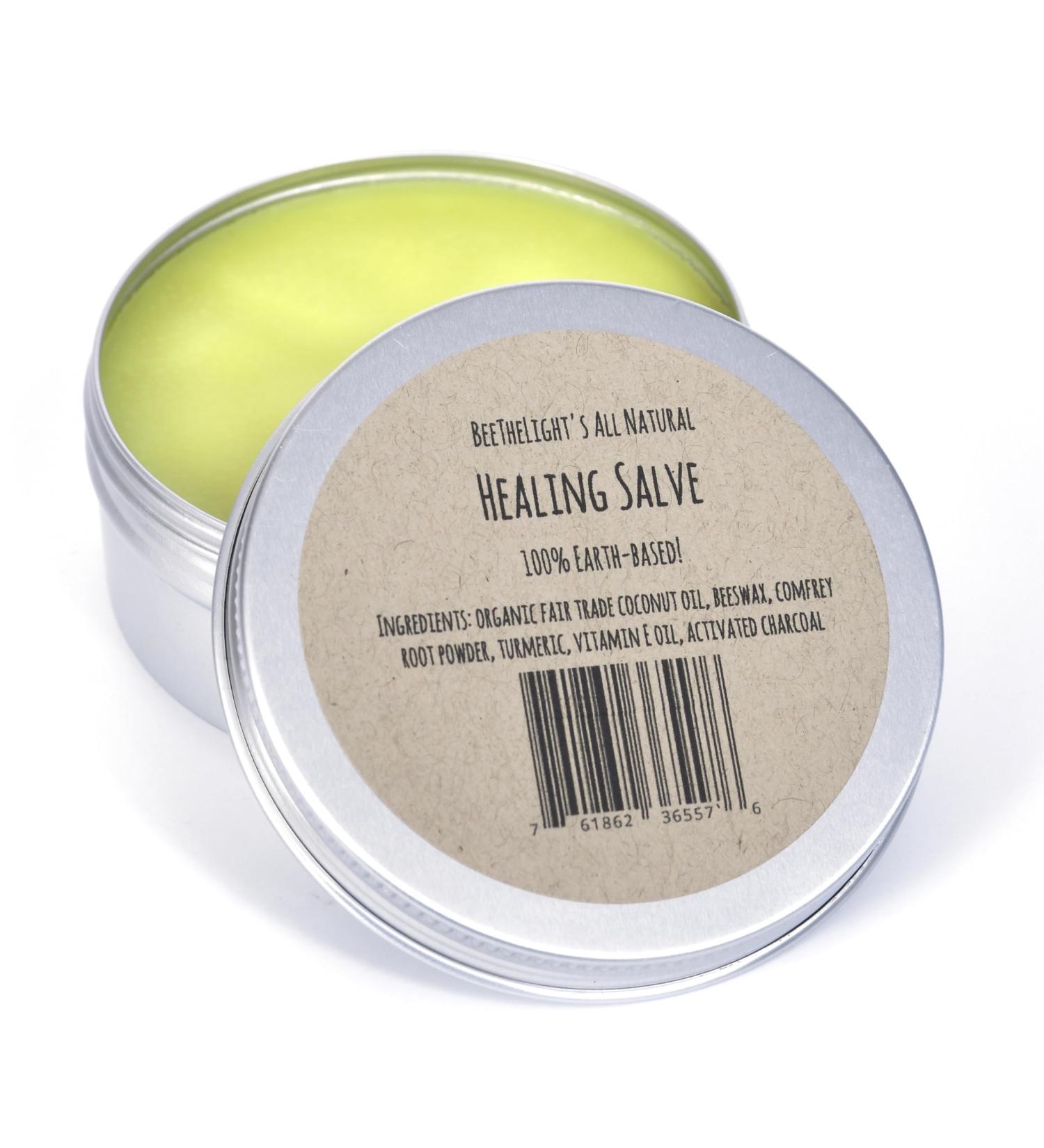 All Purpose Salve - Natural Healing Skin Balm with Organic Coconut Oil & Turmeric | Moisturizer for Dry Hands Diaper Rash Itch - 4 oz - Buy Online on GoSupps.com