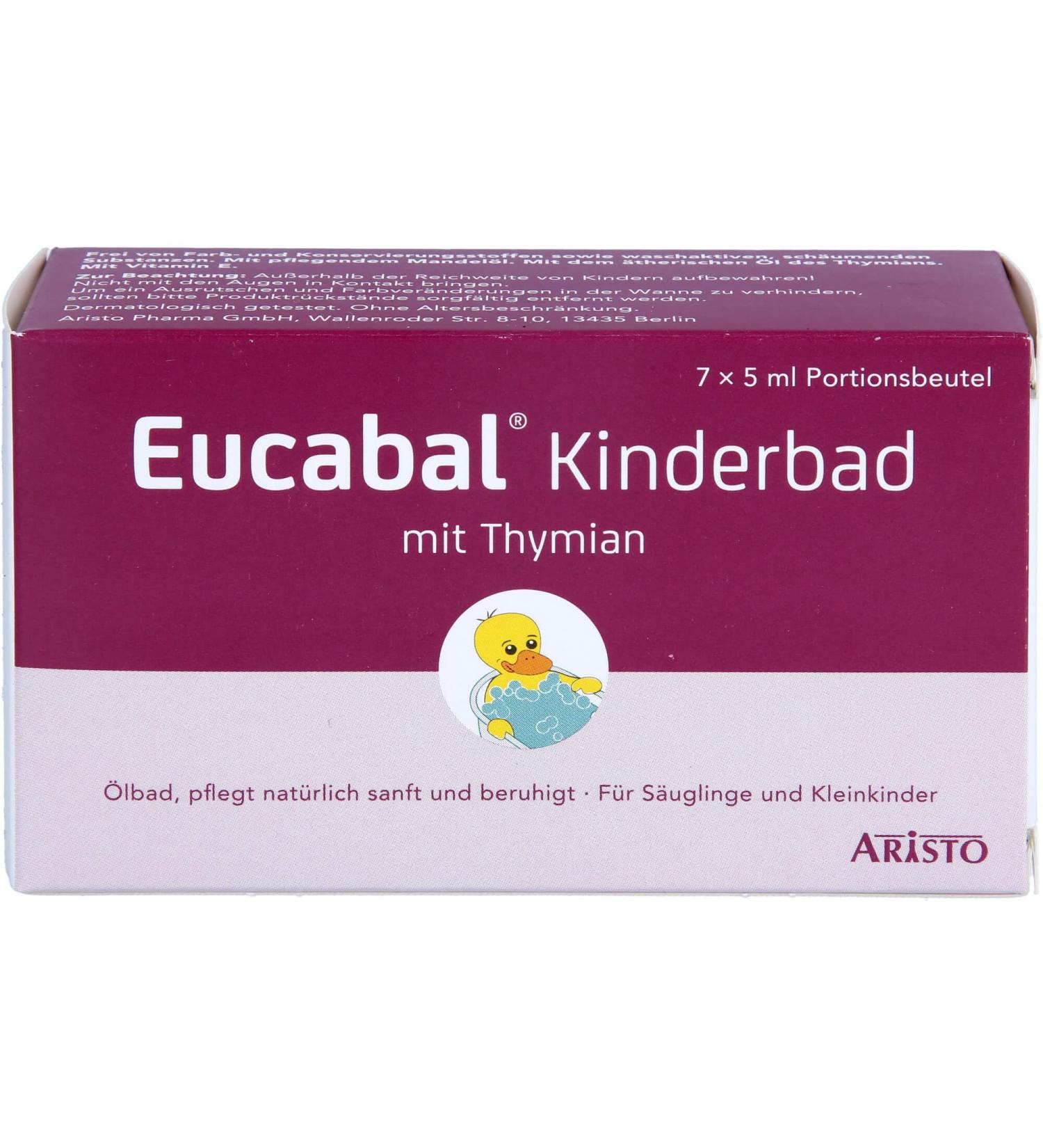 Eucabal Children's bath with thyme 7 x 5 ml - Buy Online on GoSupps.com