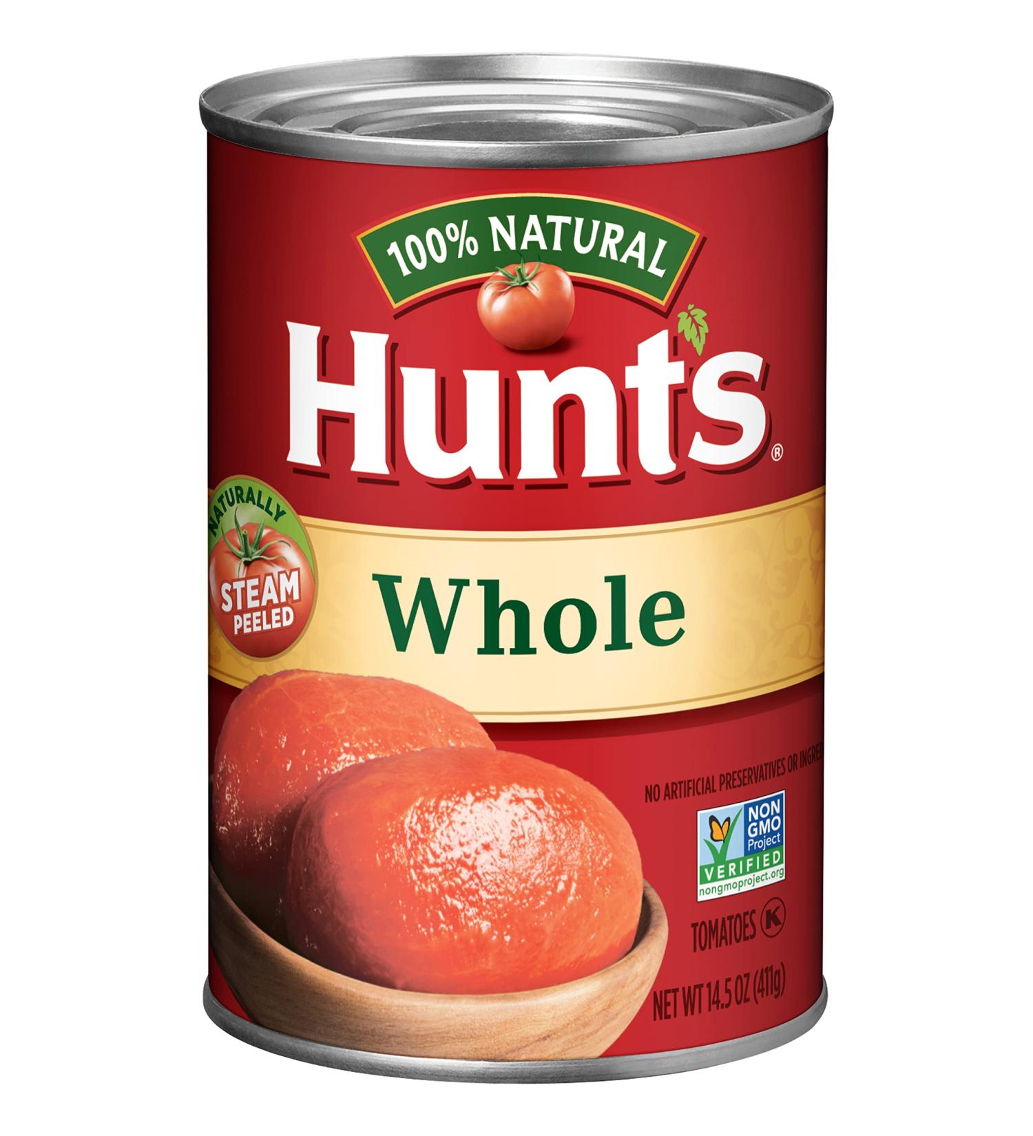 Hunt's Whole Peeled Plum Tomatoes 14.5 oz - 12 Pack | Premium Quality Tomatoes - Buy Online on GoSupps.com