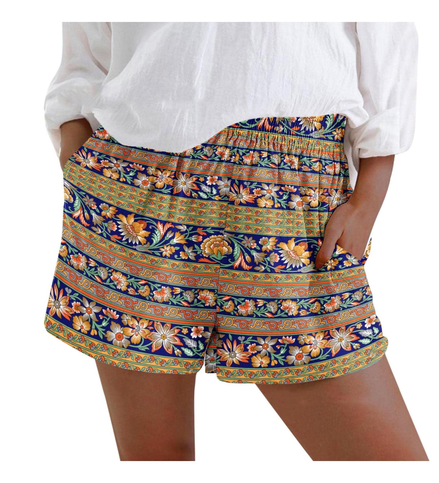 Womens High Waisted Sweat Shorts | Athletic Lounge & Running Shorts | Summer 2023 | Orange - Medium - Buy Online on GoSupps.com