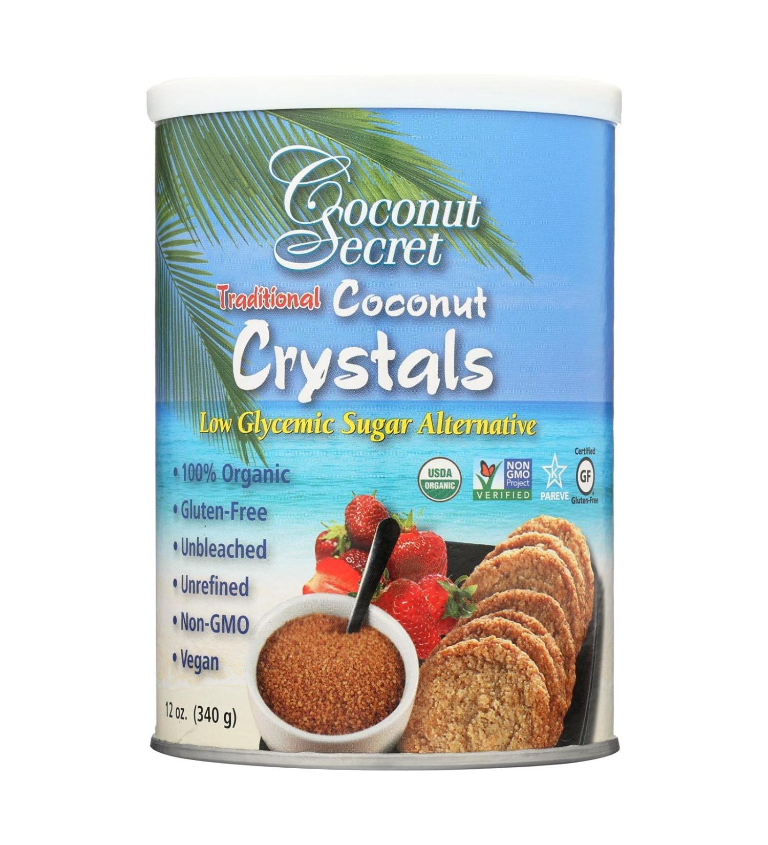 Coconut Secret Raw Coconut Crystals 12 oz - Pure Natural Sweetener - Buy Online on GoSupps.com