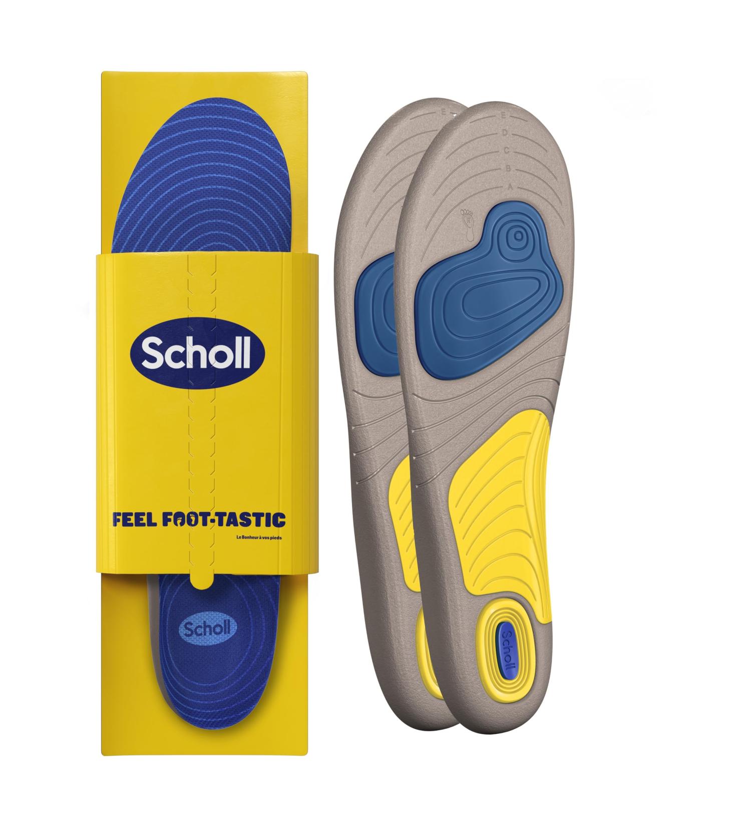 Scholl Gel Activ Runs for Men | Anti-Smell Shock-Damping Inlays | Sports Performance | 2-Pack Size 40-46.5 EU - Buy Online on GoSupps.com