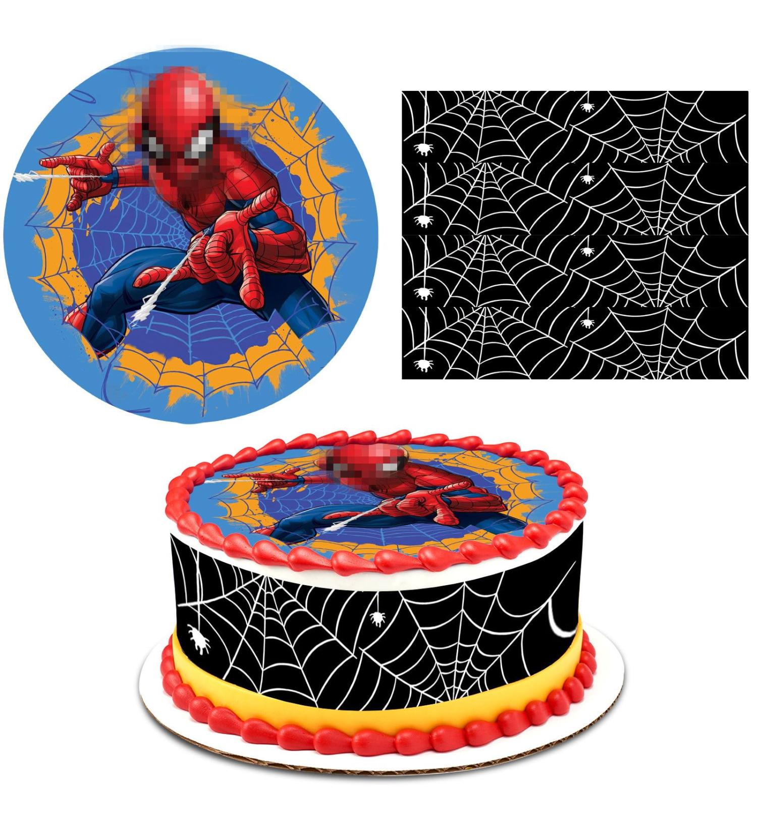 Shop 20 cm Edible Cake Leaks - Fondant Spider Web Cake Decoration for Young Girls - Buy Online on GoSupps.com
