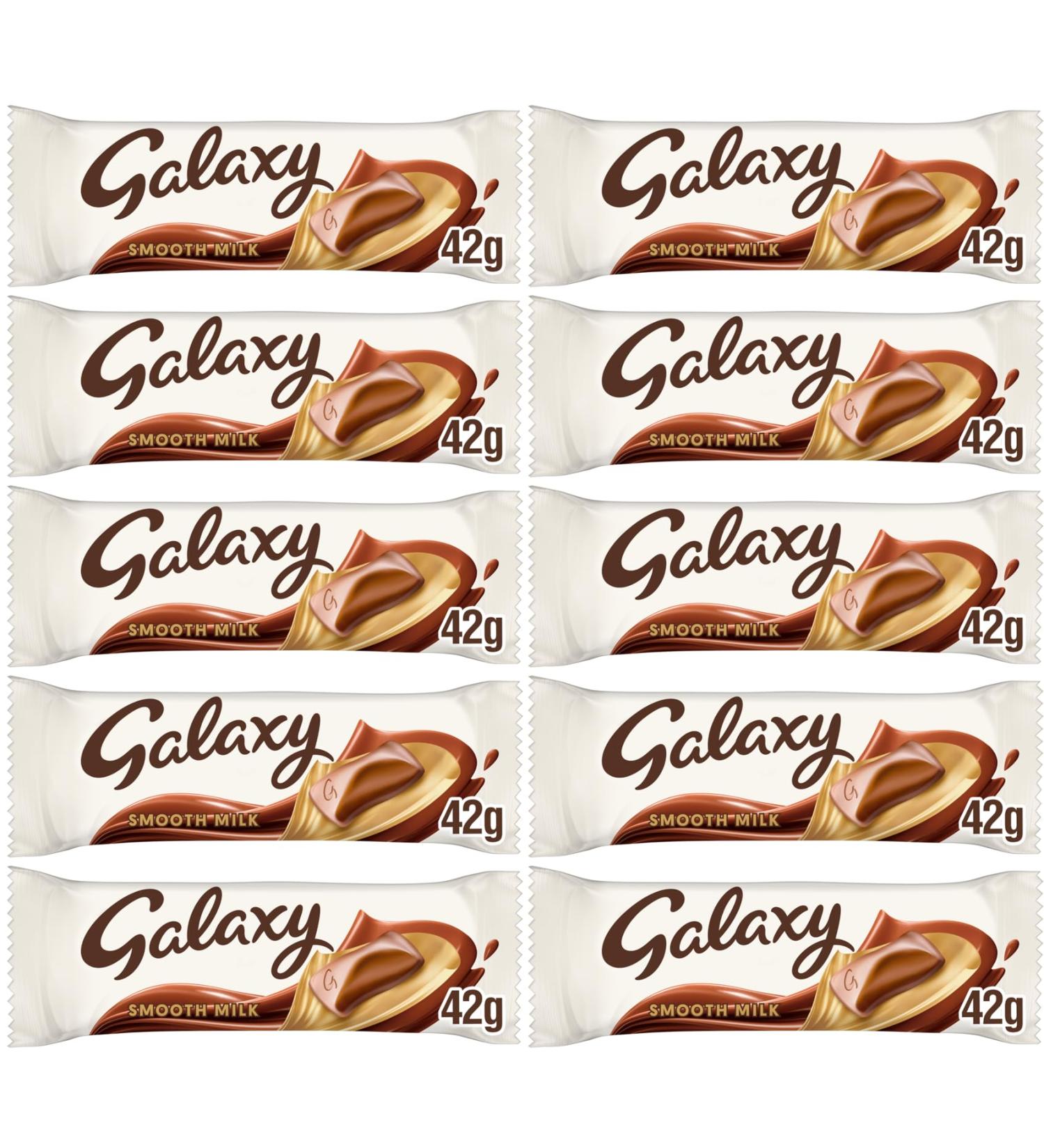  GALAXY Galaxy Milk Chocolate Pack with Smooth Milk Chocolate Bar GALAXY 42g (pack of 10) - Buy Online on GoSupps.com