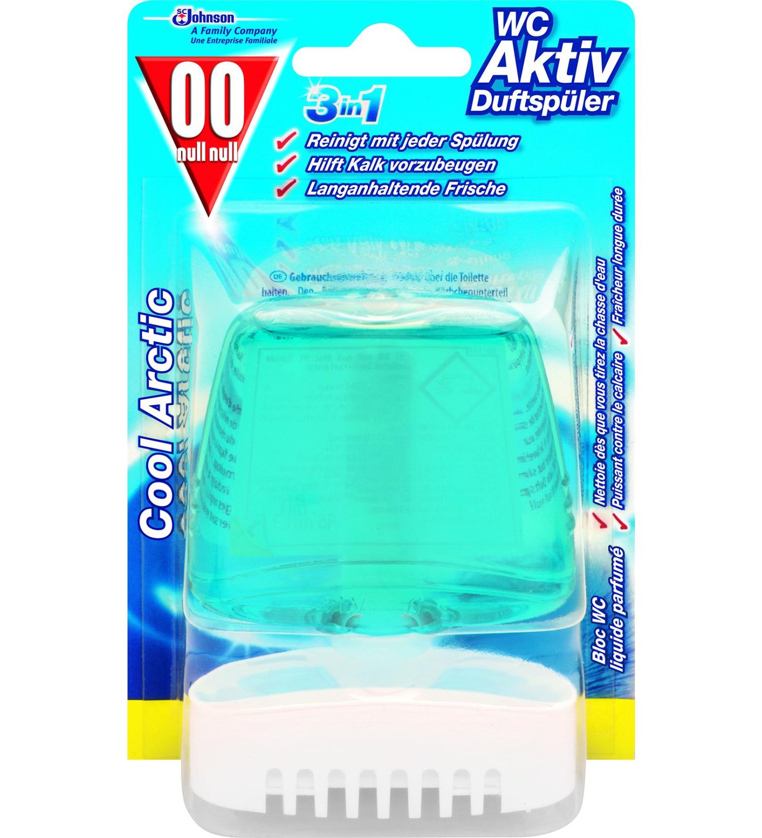 00 null null Toilet air freshener for freshness and cleanliness for up to 3 weeks Cool Arctic fragrance 55 ml WC Activ 3in1