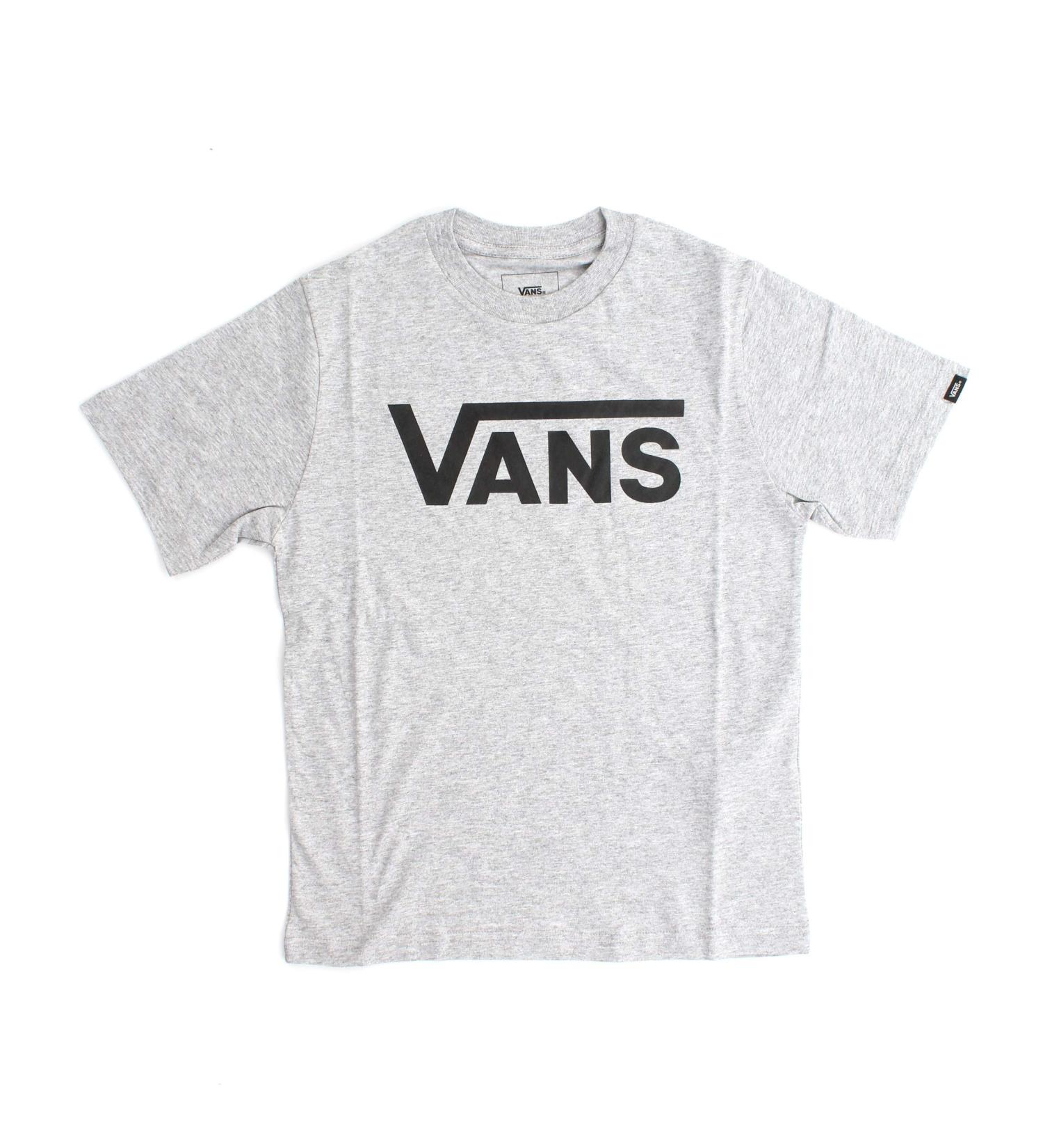 Vans Unisex Kids' K Classic T-Shirt - 27.5 EU - Grey (Athletic Heather-black Atj) - Buy Online on GoSupps.com