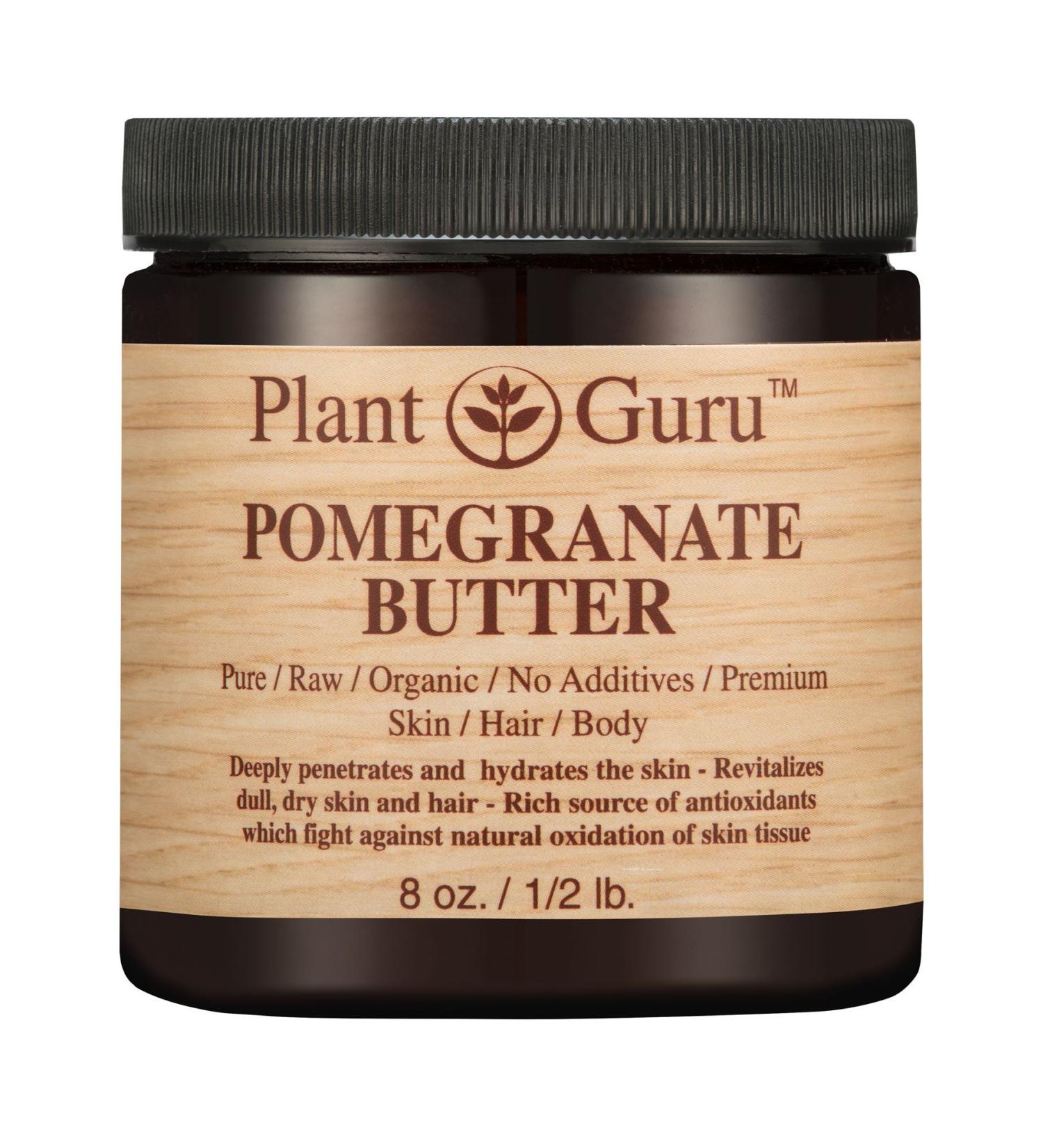 Pomegranate Body Butter 8 oz. 100% Pure Raw Fresh Natural Cold Pressed. Skin Body and Hair Moisturizer DIY Creams Balms Lotions Soaps.