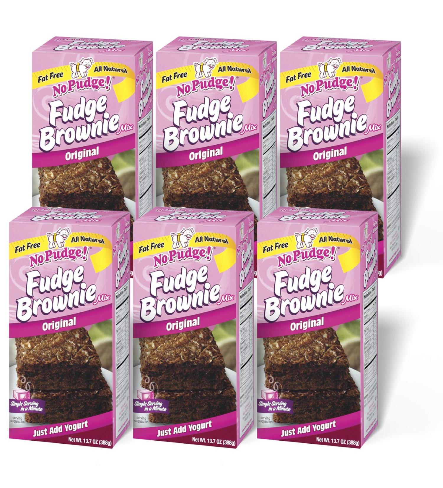 Buy No Pudge! Fat Free Fudge Brownie Mix - Original 13.7 oz (Pack of 6) - Guilt-Free Baking - Buy Online on GoSupps.com